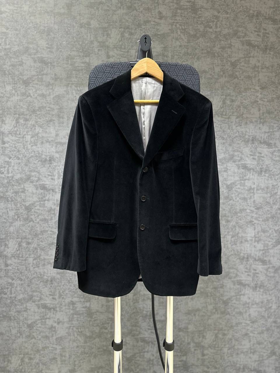 Vintage Ariston Men’s Sportcoat Velour Blazer Jacket Black