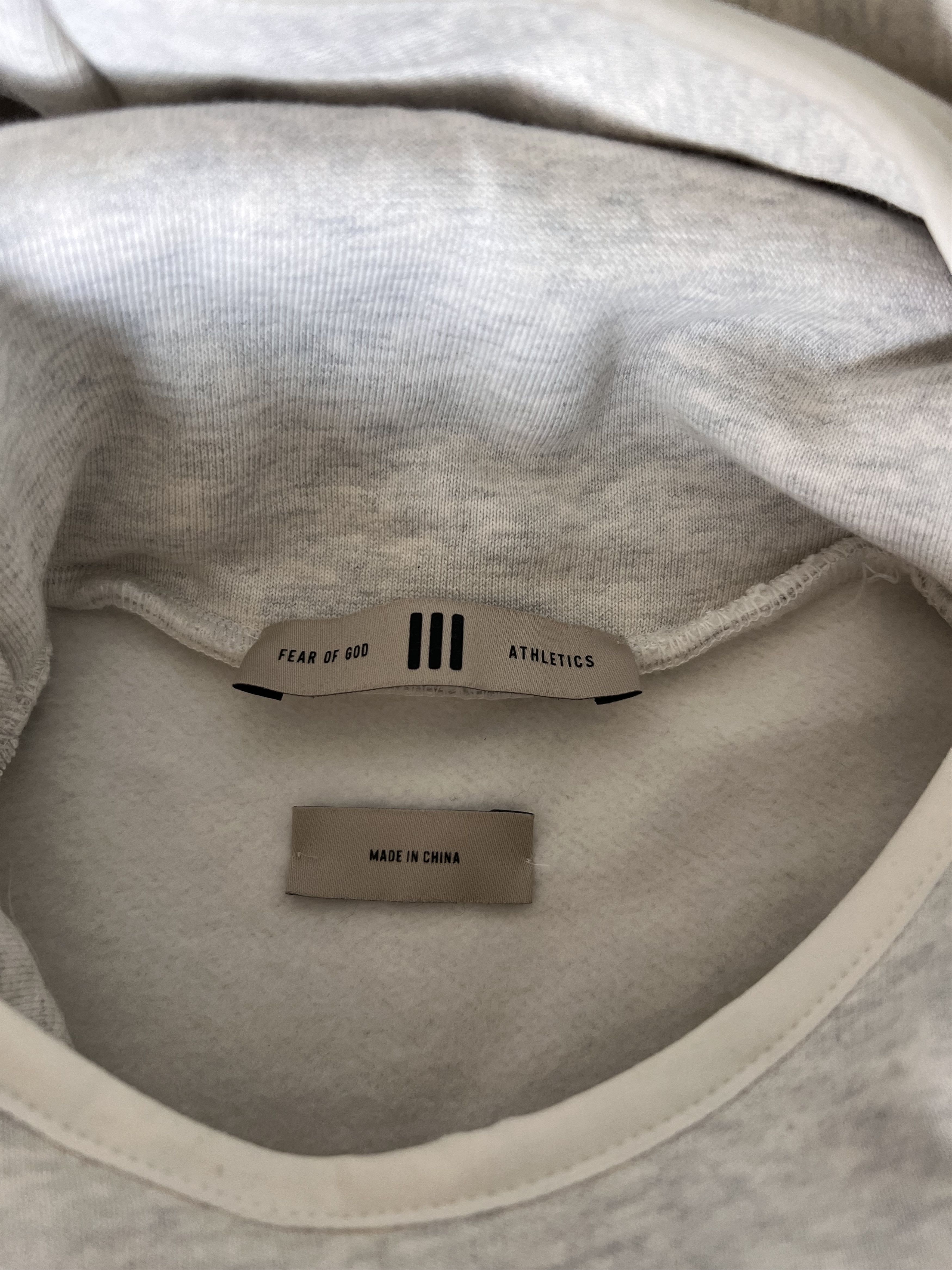 Adidas × Fear of God Adidas Fear of God Athletics Heather Hoodie in Oatmeal Size US L / EU 52-54 / 3 - 9 Thumbnail