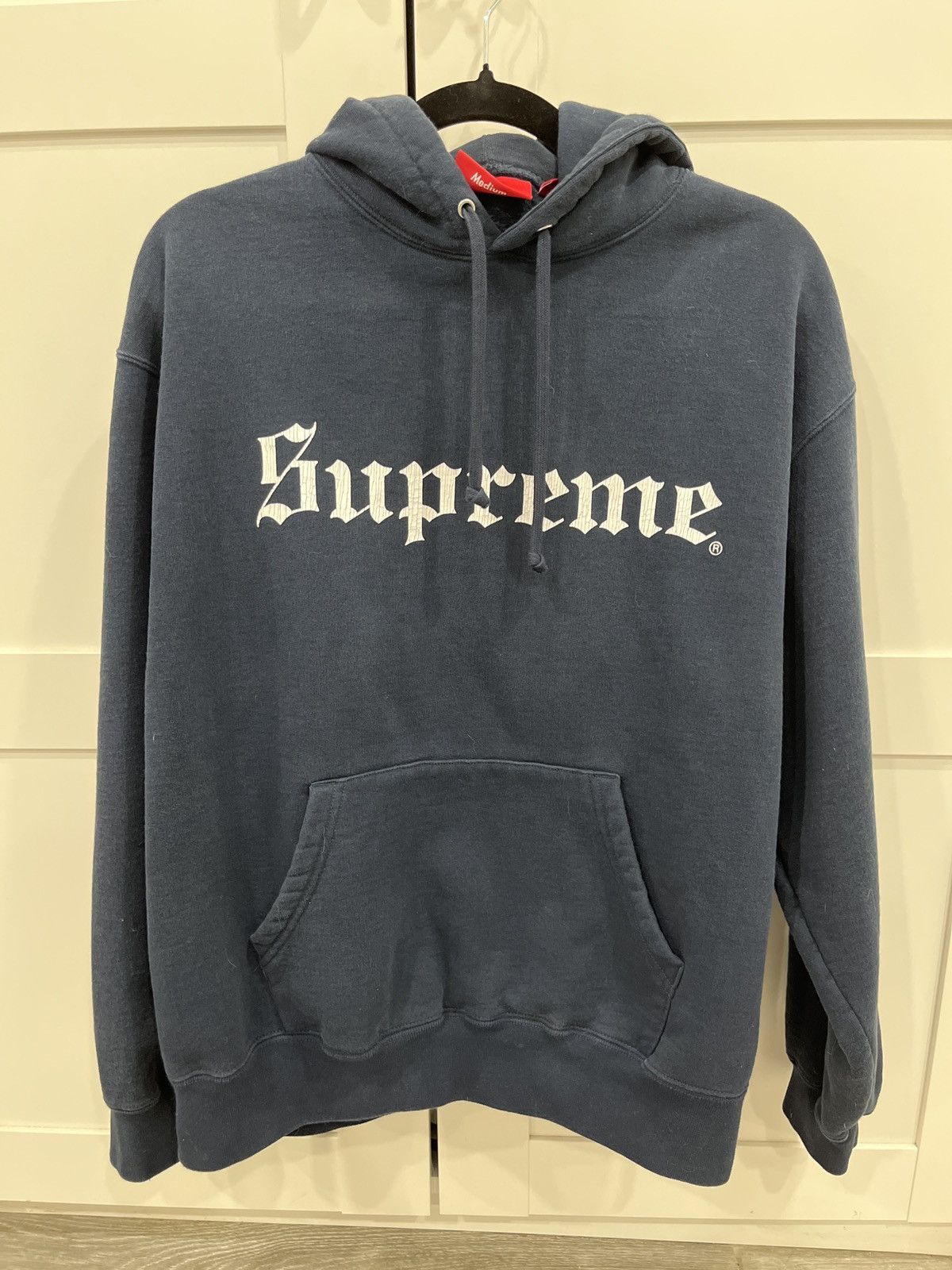 Supreme Supreme Navy Hoodie Size US M / EU 48-50 / 2 - 7 Thumbnail