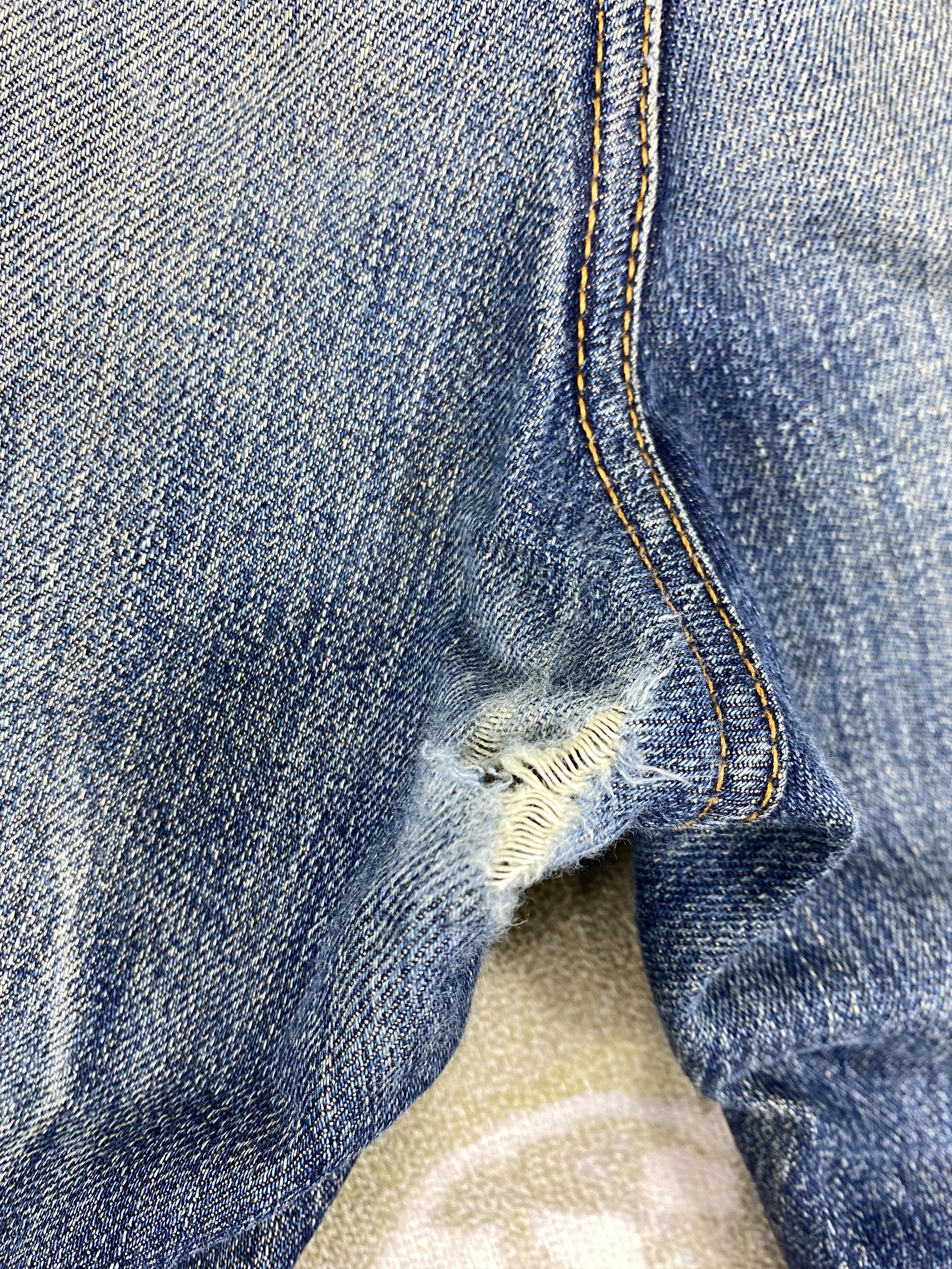 Japanese Brand Distressed Blue Levi's 502 Jeans 34x28.5 Denim -SJ157 Size US 34 / EU 50 - 16 Thumbnail