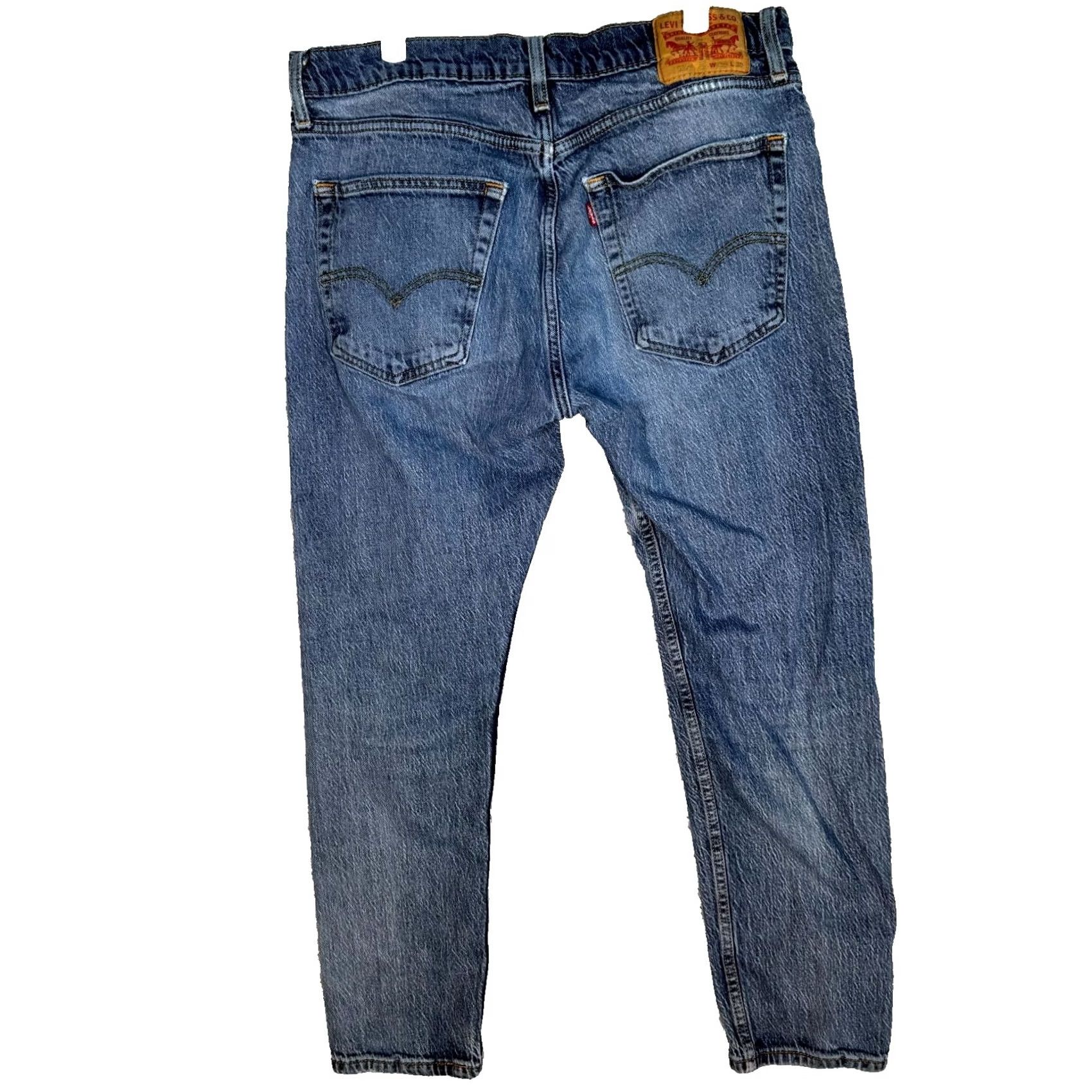 Levi's Levi's 514 Jeans Mens 36X30 Blue Denim 5-Pocket Straight Zip Fly Button Closure Classic Casual Modern Outdoor Mens Jeans 514 Size US 36 / EU 52 - 2 Thumbnail