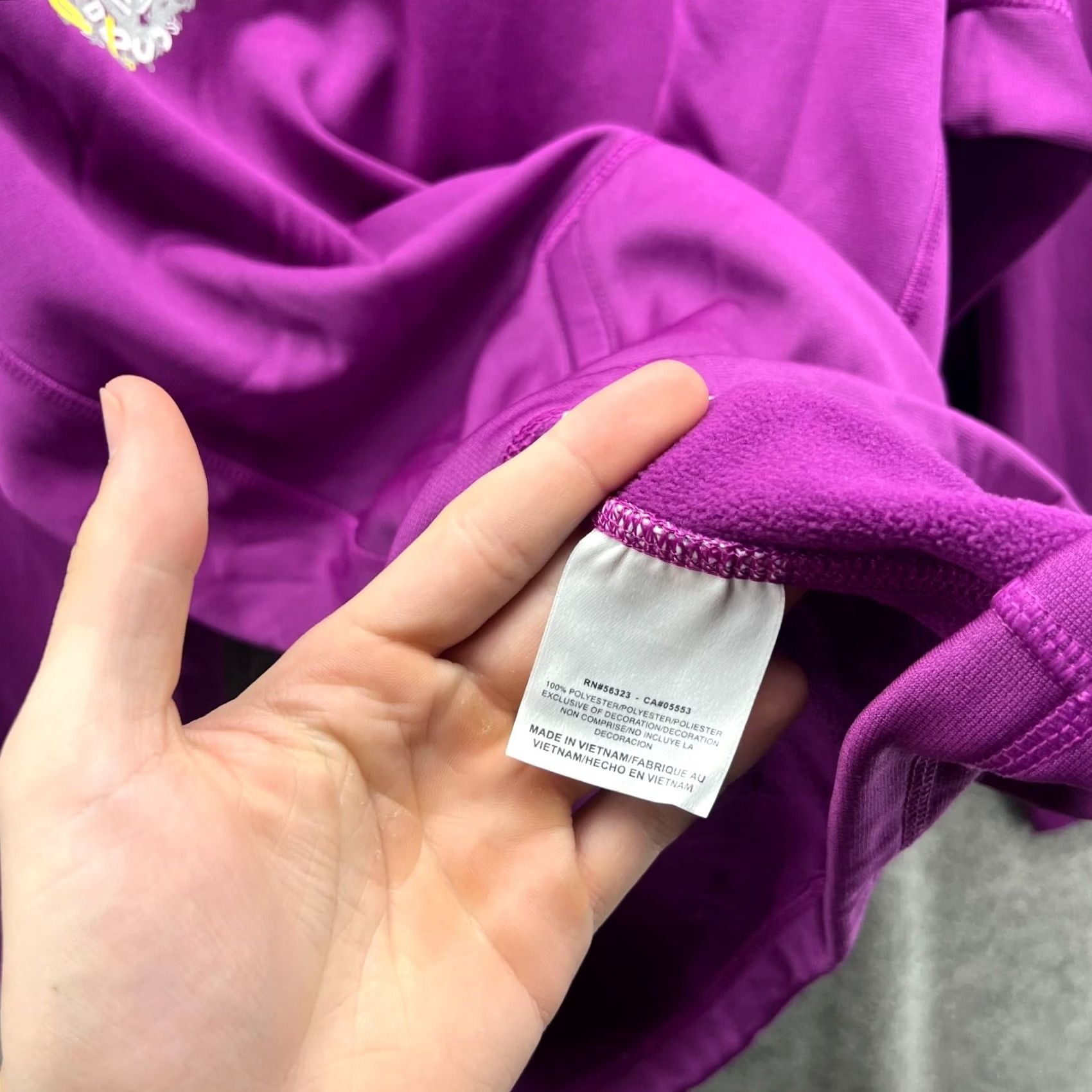 Nike Nike Hoodie Mens Large Purple Big Swoosh Pullover Fleece Therma Sweater Jacket Size US L / EU 52-54 / 3 - 5 Thumbnail