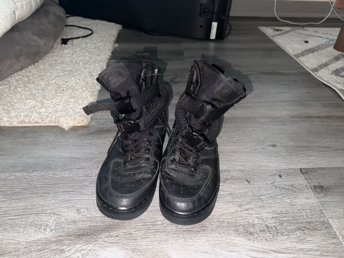 Nike Nike SF Air Force 1 High Triple Black Size US 8.5 / IT 38.5 - 2 Thumbnail