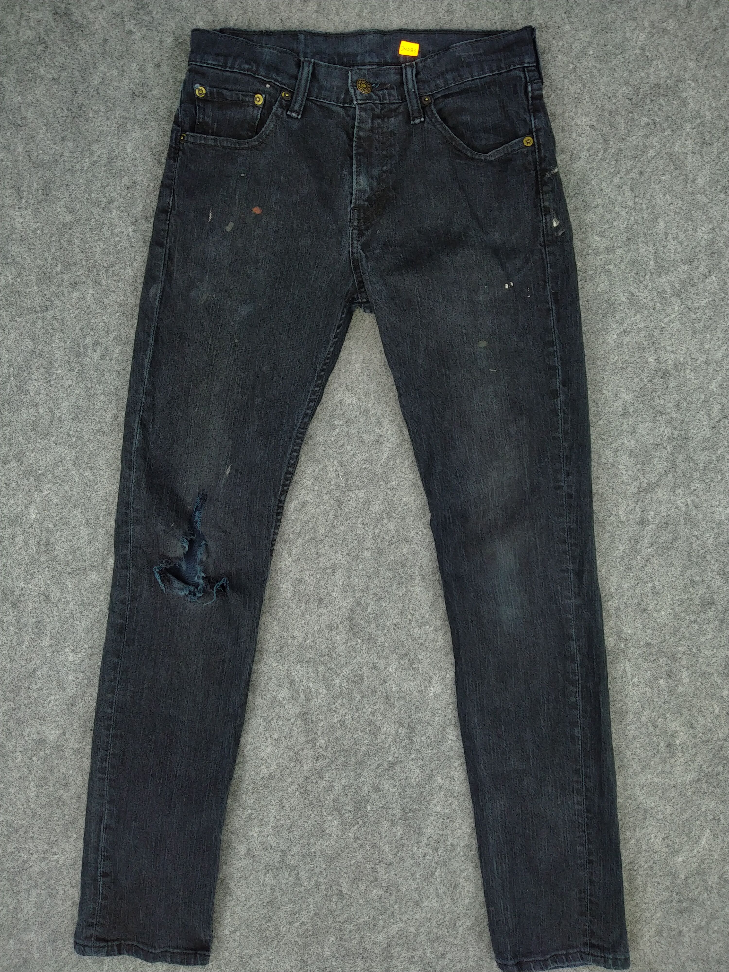 image of Distressed Denim x Hype Dark Blue Levi's Denim 29X31.5 -Jn283, Men's
