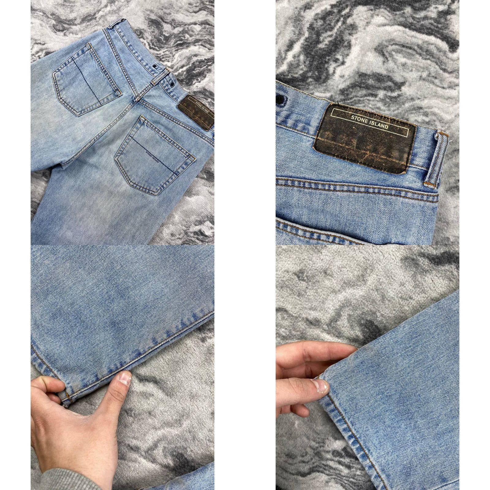 Stone Island VINTAGE Stone Island Denim Jeans 90s Men Size 33 Blue Stone Island Jeans Denim 5-Pocket Men Size US 33 - 8 Thumbnail
