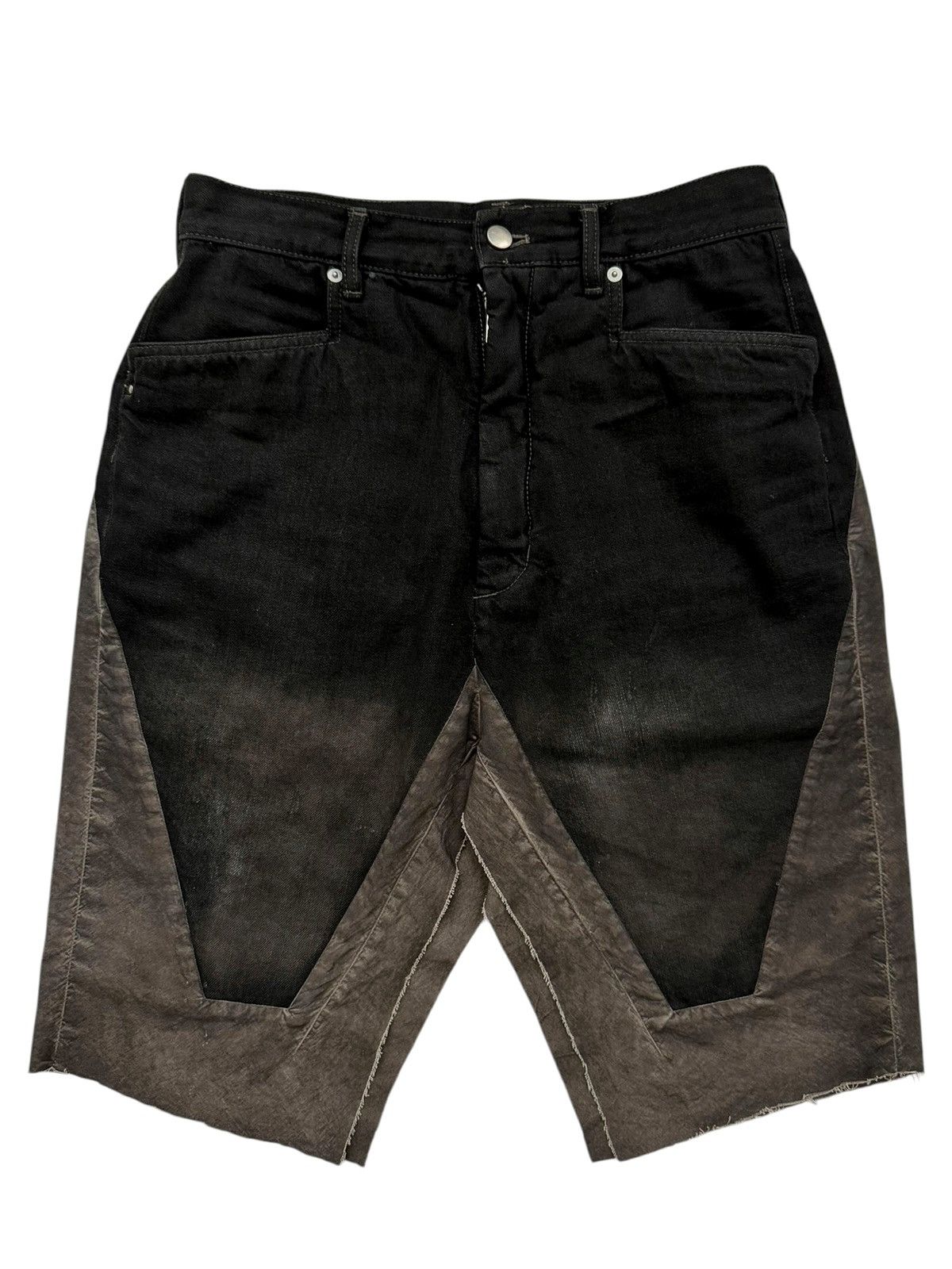 Rick Owens Slivered Skirt Denim Mud Short Size US 32 / EU 48 - 1 Thumbnail