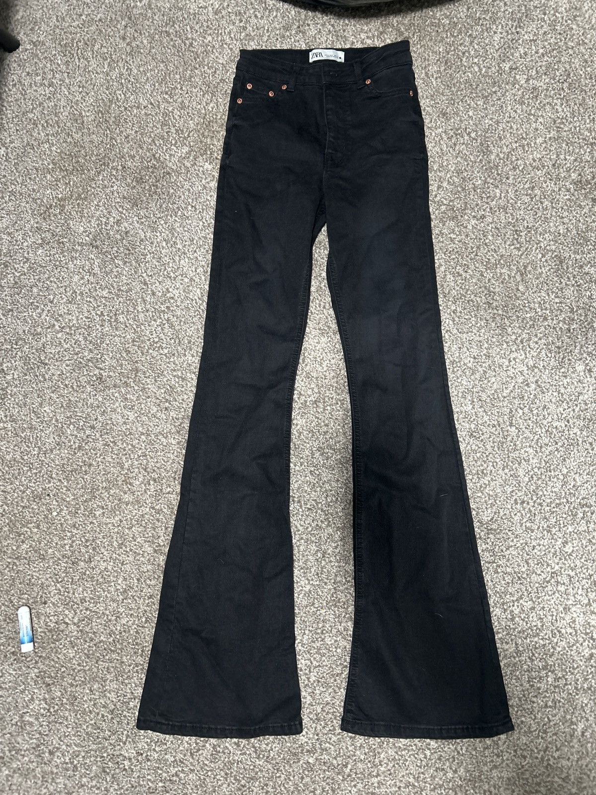 Zara Black womans bootleg zara jeans size us 2 Size 26" / US 2 / IT 38 - 1 Thumbnail