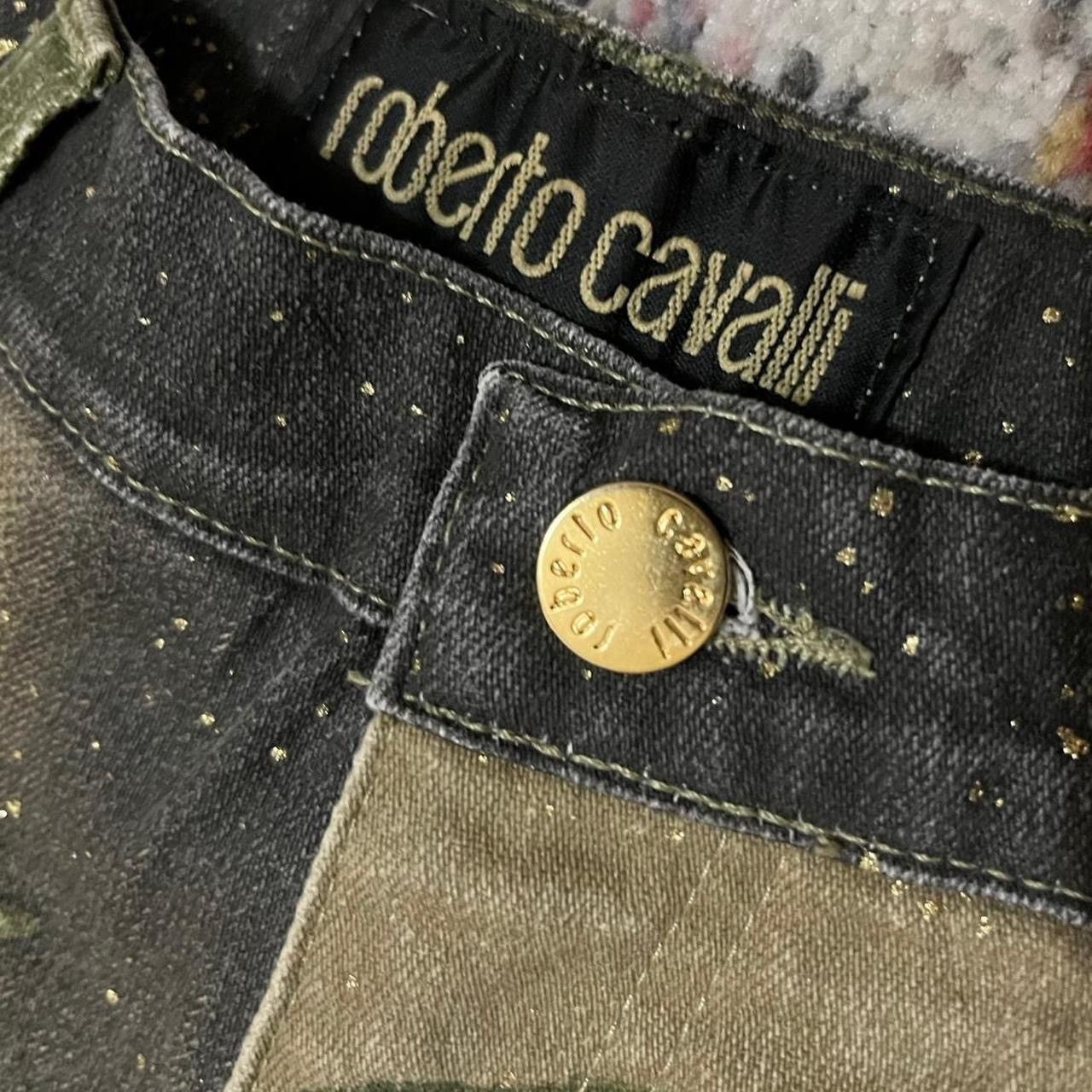 Roberto Cavalli F/W 1999 Roberto Cavalli Pot Denim Pants vintage designer Size 27" / US 4 / IT 40 - 6 Thumbnail