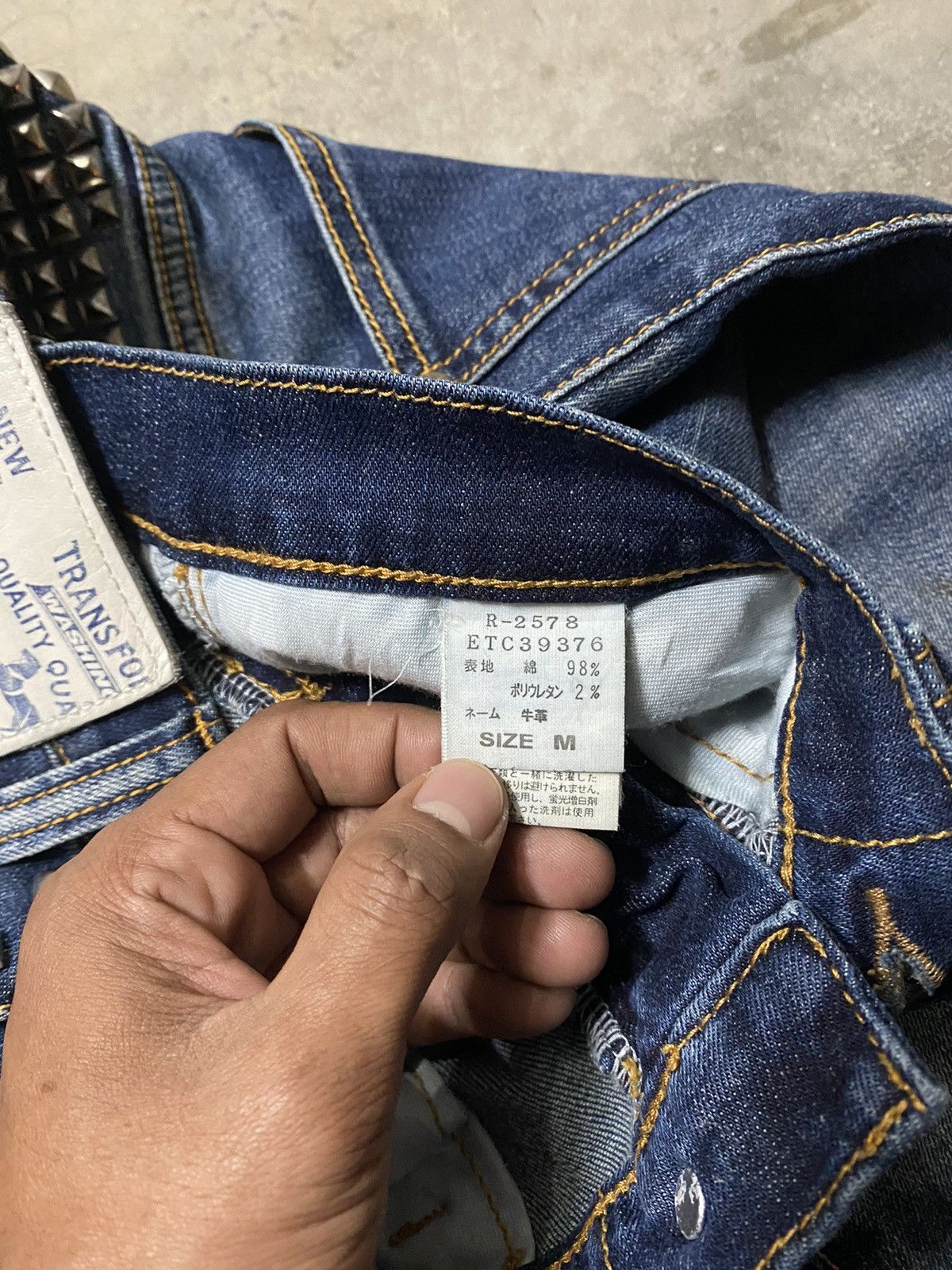 Hysteric Glamour × Japanese Brand Japanese RNA R-2578 Studded Punk Seditionaries Denim Size US 30 / EU 46 - 13 Thumbnail