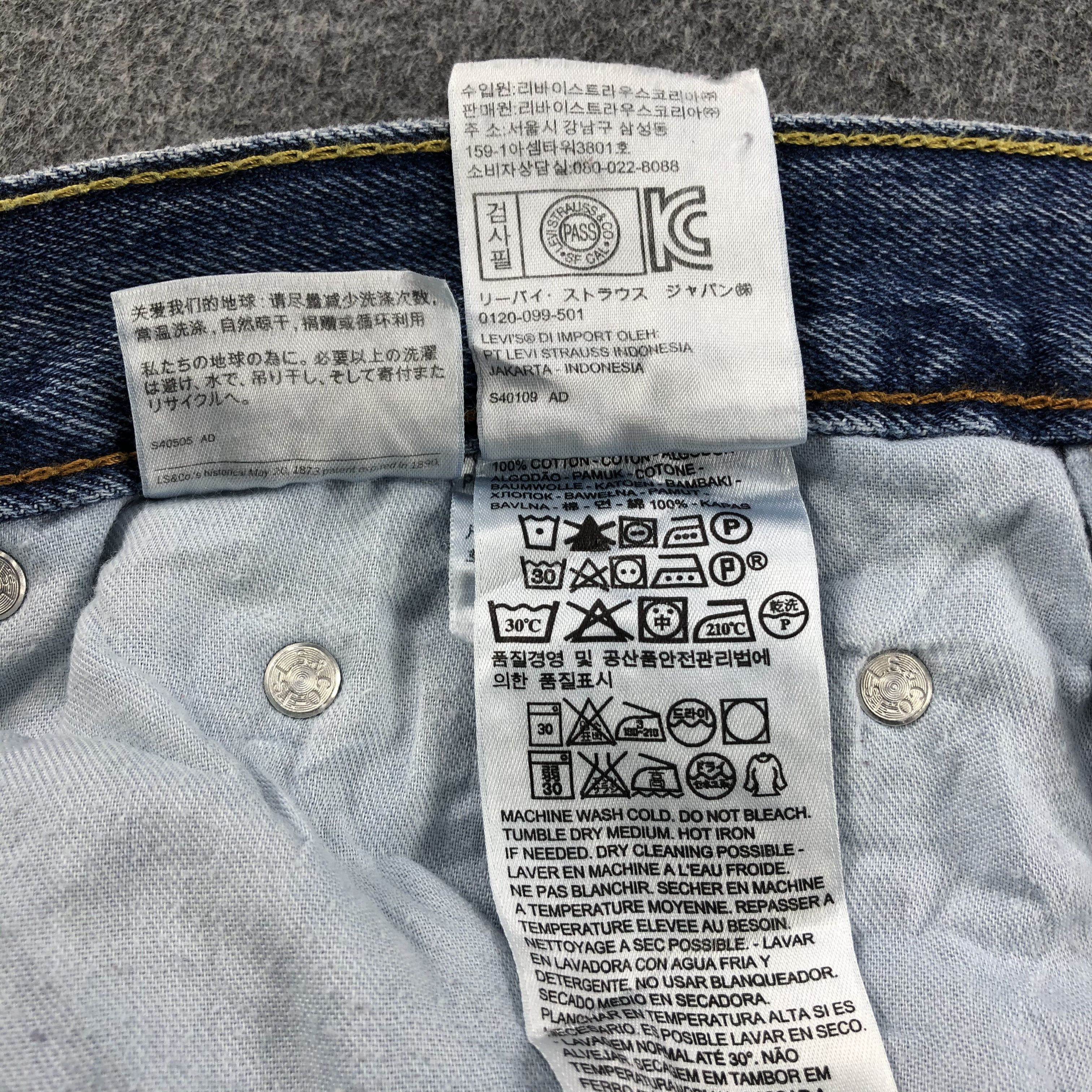 Levi's Vintage Blue Wash Levis 550 Jeans-J2210 Size US 42 / EU 58 - 11 Thumbnail