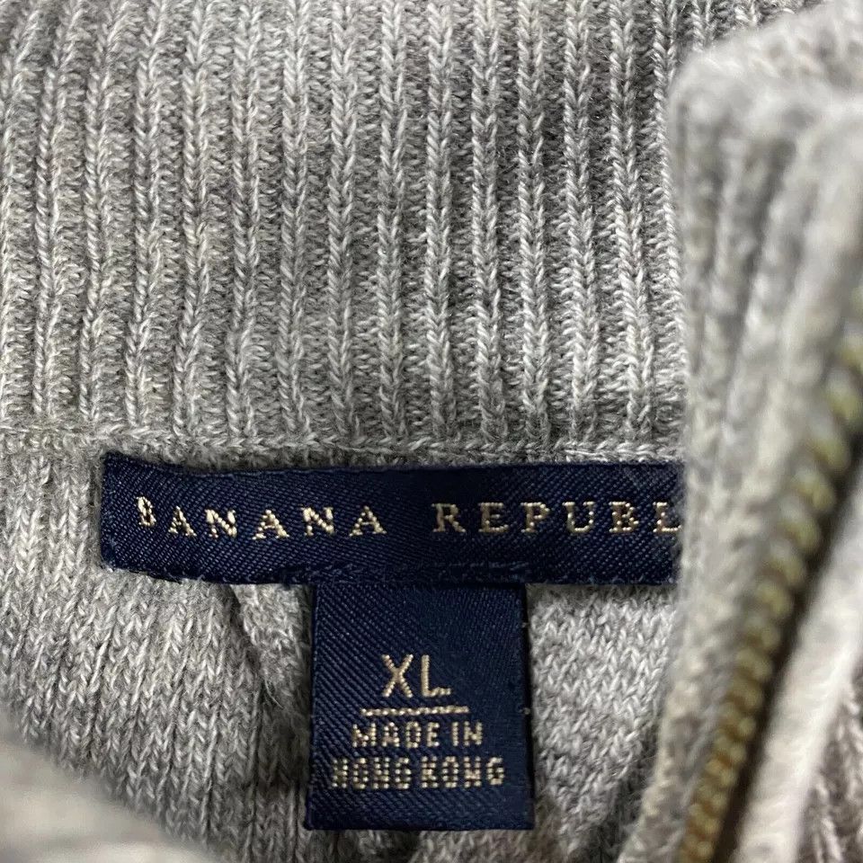 Banana Republic Banana Republic 1/4 Zip Sweater Men's XL Pullover Mock Neck Size US XL / EU 56 / 4 - 3 Thumbnail