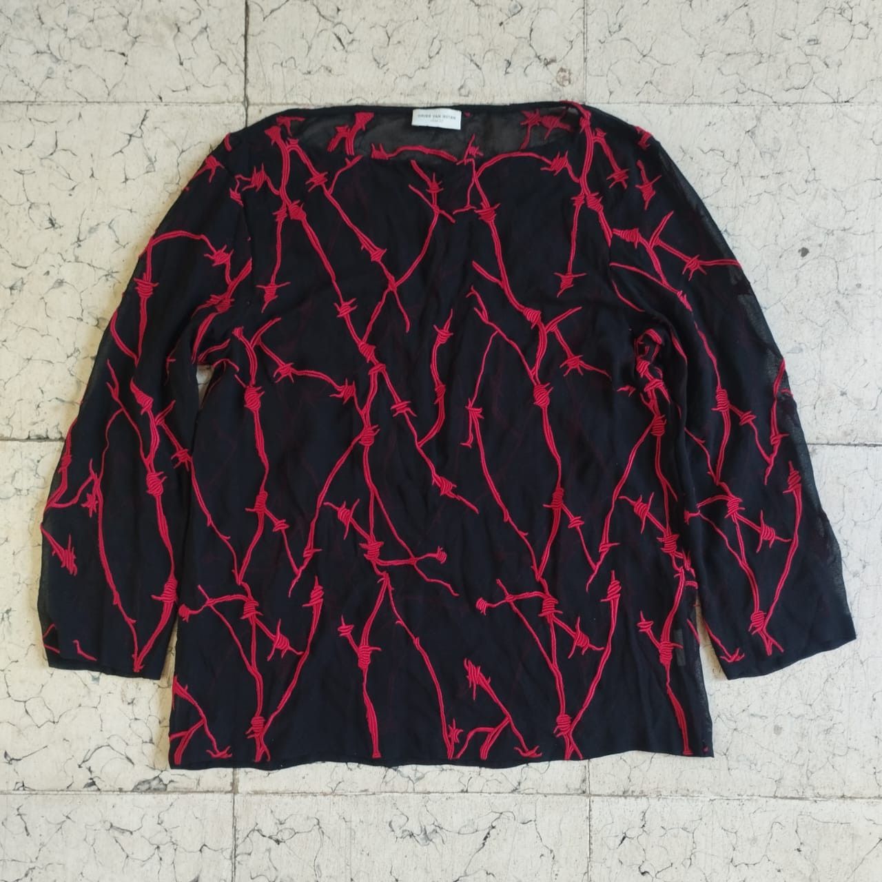 Dries Van Noten × Japanese Brand × Vintage Dries Van noten longsleeve vintage Size XS / US 0-2 / IT 36-38 - 1 Thumbnail