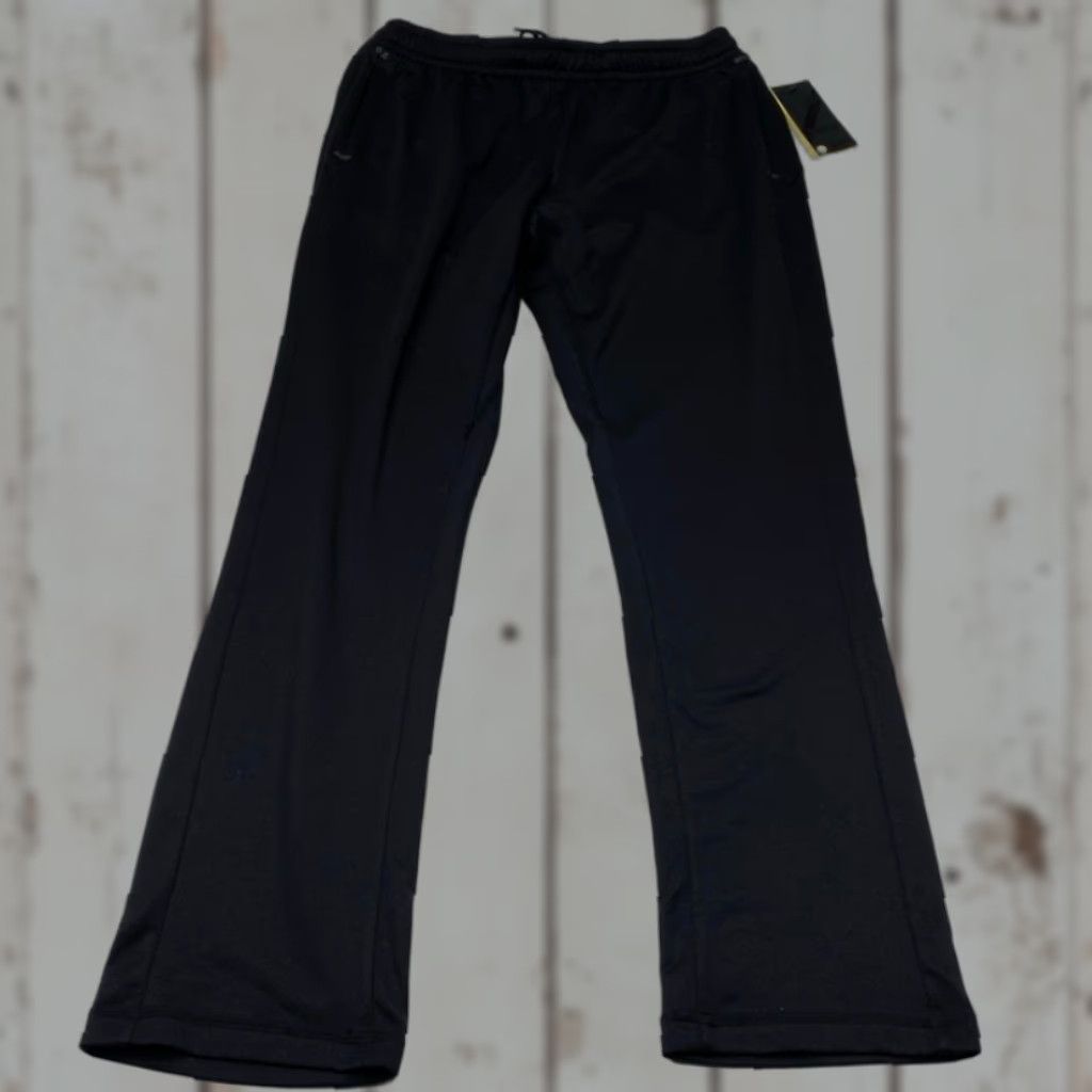 Vintage NWT Zella Leggings Womens Small Black Drawstring Elastic Waist Workout Yoga 8480 Size 28" / US 6 / IT 42 - 1 Thumbnail