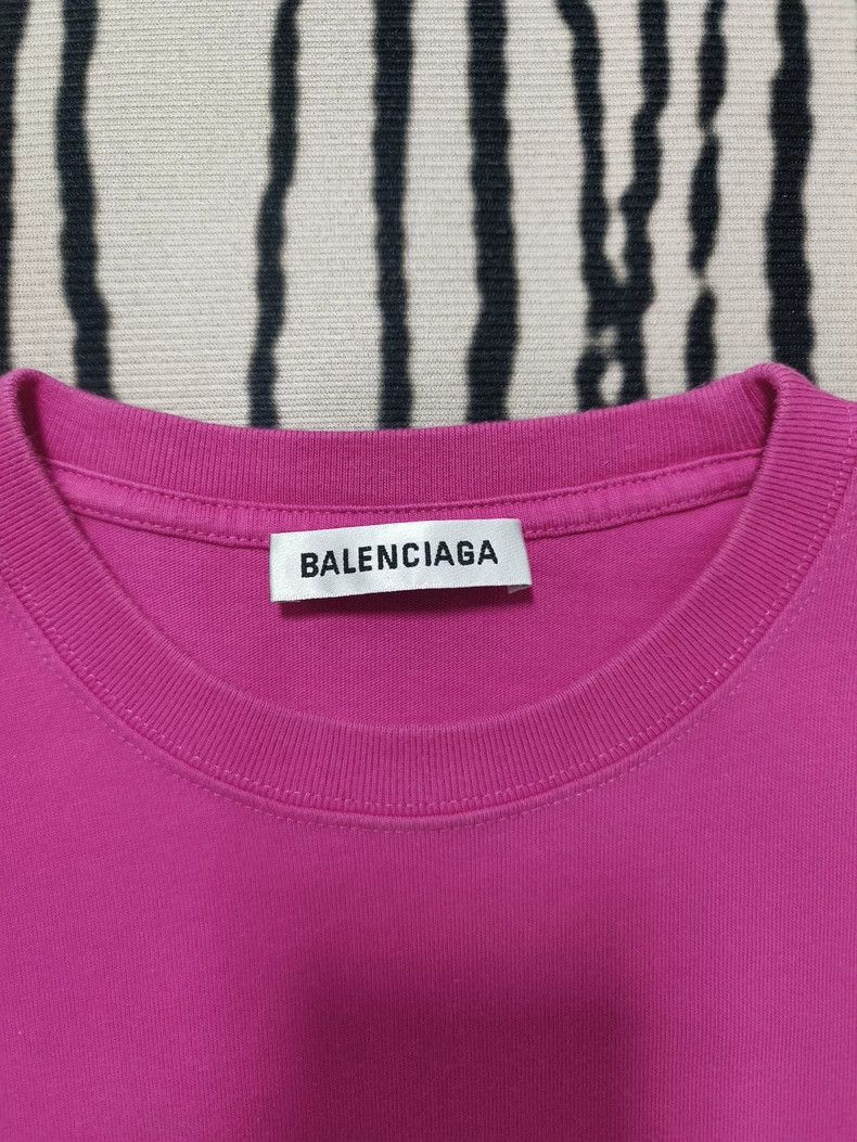 Balenciaga Balenciaga Small letter logo rose-red short sleeve 2504-Nex Size US XS / EU 42 / 0 - 2 Thumbnail