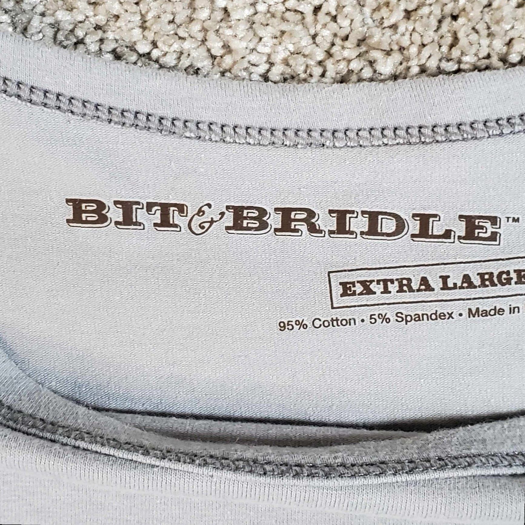 Vintage BIT & BRIDLE T-Shirt Womens XL White Short Sleeve Top Size XL / US 12-14 / IT 48-50 - 2 Thumbnail