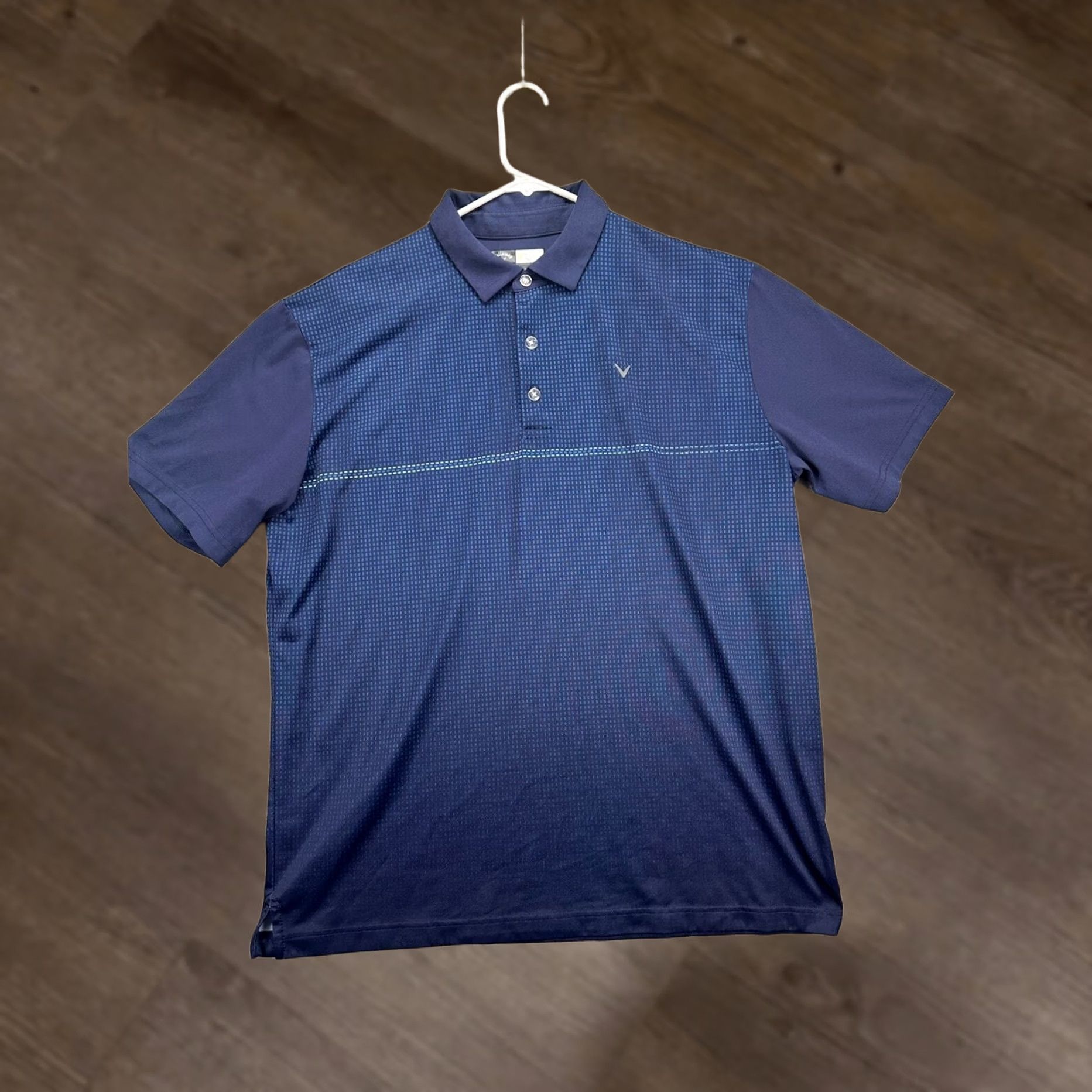 Callaway Callaway Golf Polo Shirt Adult Large Opti-Dri Blue Pin Check Athletic Rugby Mens Size US L / EU 52-54 / 3 - 1 Thumbnail