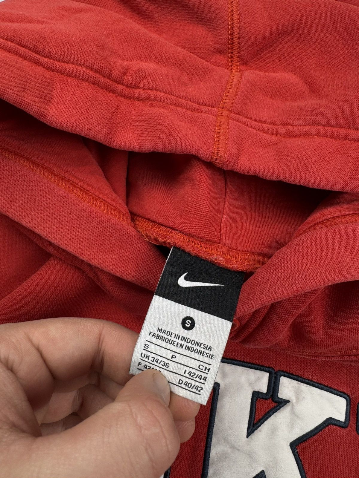 Nike × Vintage NIKE VINTAGE CENTER LOGO OVERSIZE BOXY HOODIE Size US S / EU 44-46 / 1 - 6 Thumbnail