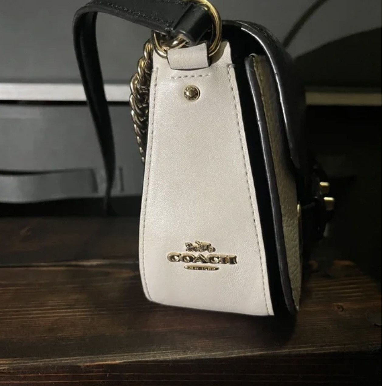 Coach Coach Blake 20 Black and White Crossbody. Size ONE SIZE - 3 Thumbnail