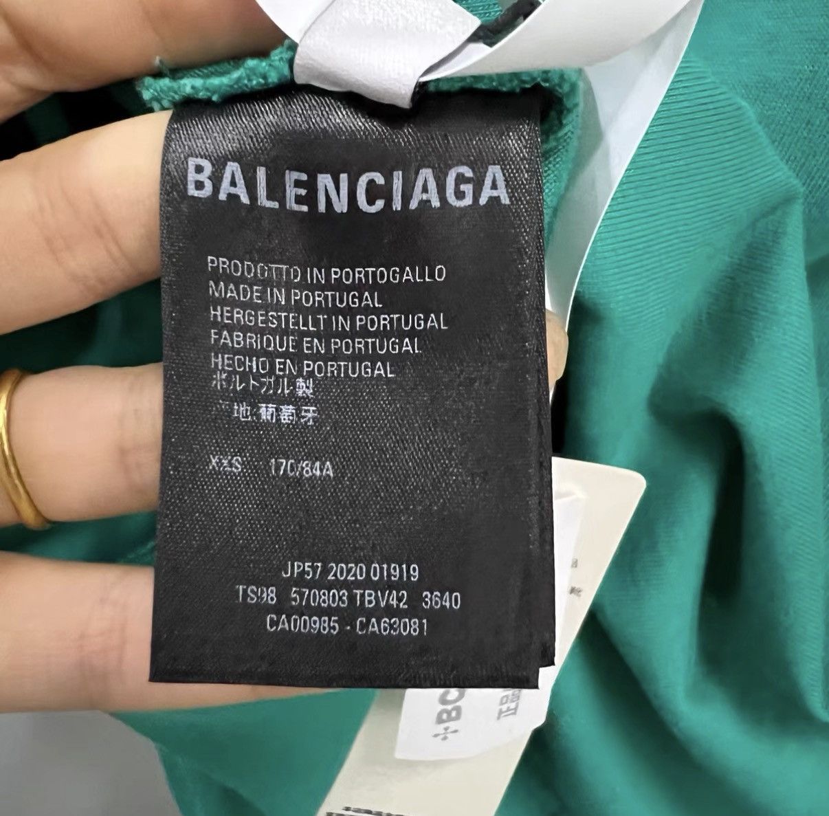 Balenciaga Balenciaga Lake Green Coca-Cola Short Sleeve T-shirt J41 Size US XXS / EU 40 - 4 Thumbnail