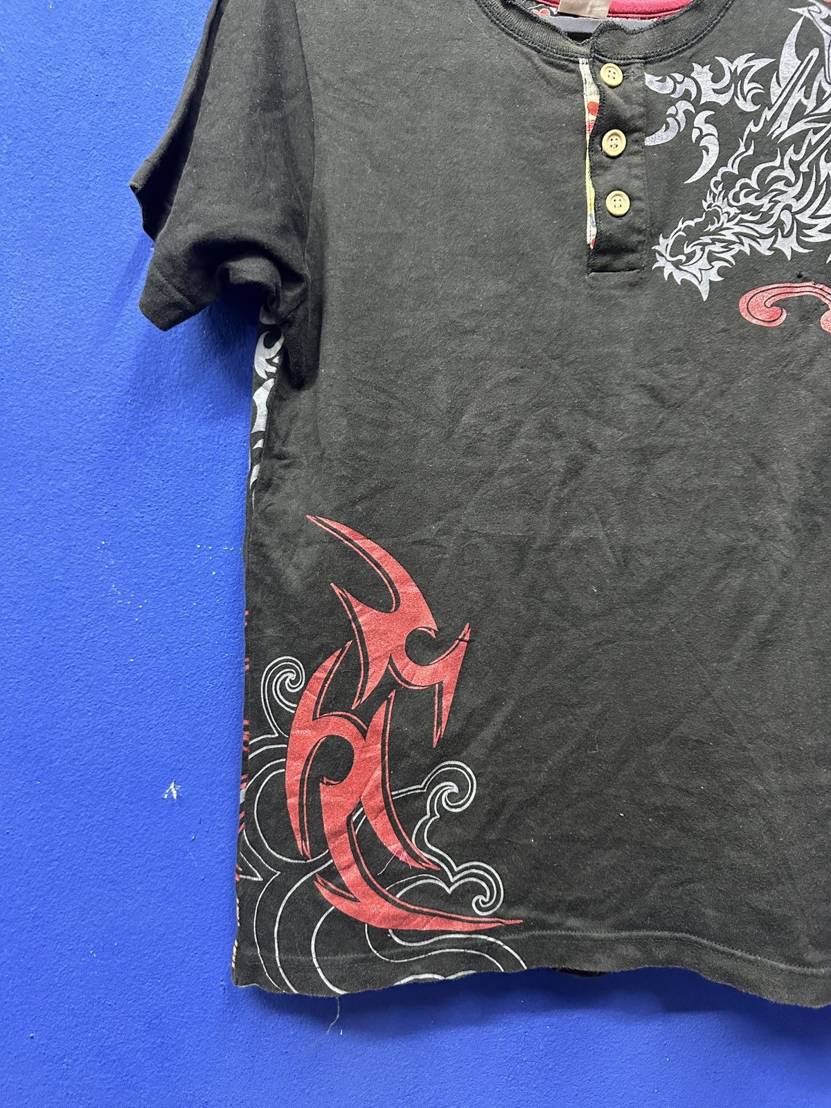 Vintage Rare🔥 Japanesse Sukajan Tshirt Dragon Design Size US M / EU 48-50 / 2 - 7 Thumbnail