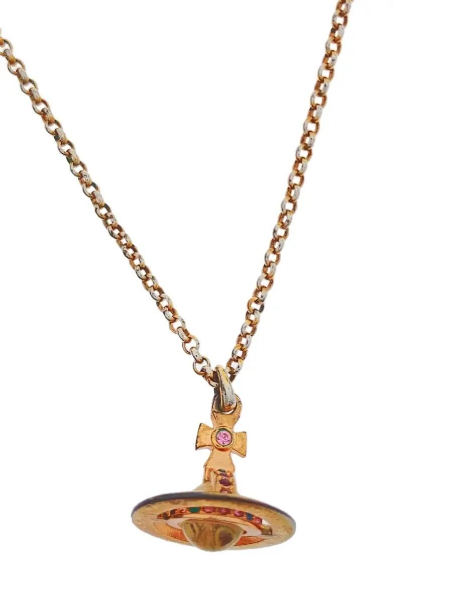 Vivienne Westwood 3D Crystal Orb Necklace Size ONE SIZE - 1 Thumbnail