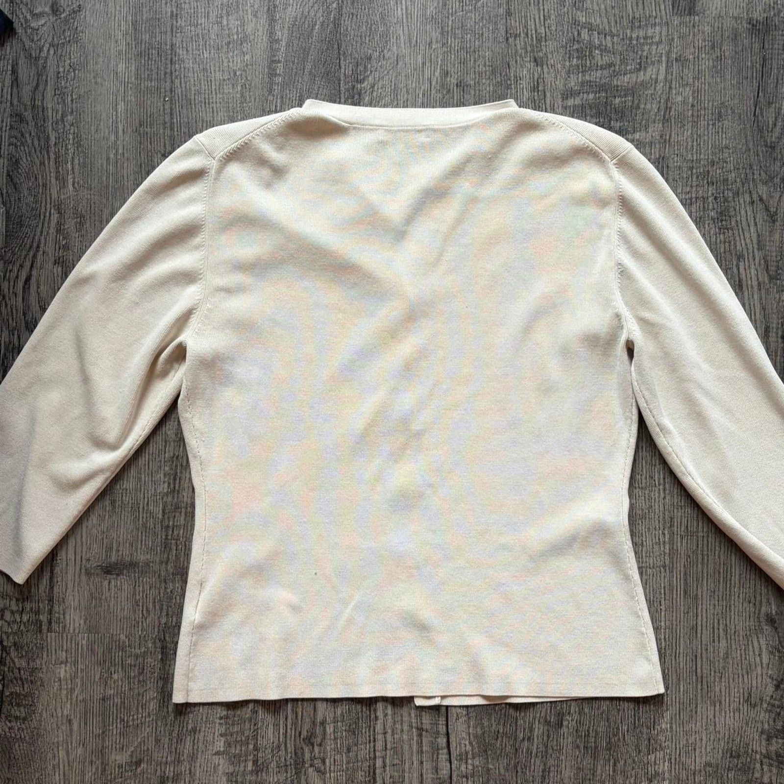 Other Classiques Entier Beige Cardigan - Size M Size M / US 6-8 / IT 42-44 - 3 Thumbnail