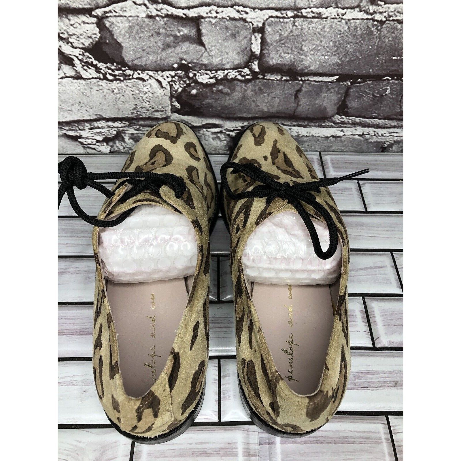 Other Penelope And Coco Leopard Print Suede Leather Oxfords Shoes Size US 10 / IT 40 - 5 Thumbnail