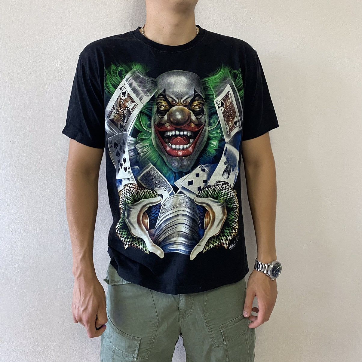 DC Comics × Vintage Vintage Joker Batman Big Logo Tshirt 3D Print Face Size US M / EU 48-50 / 2 - 2 Thumbnail