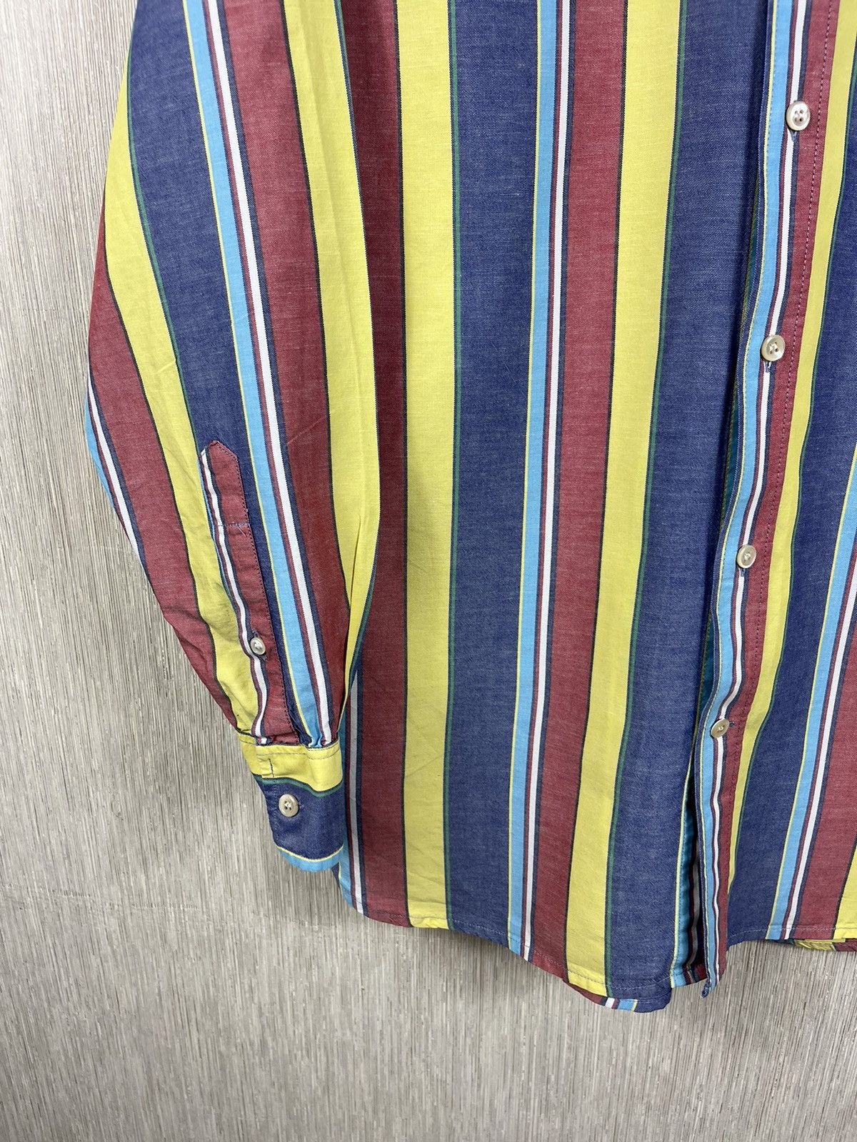 Acne Studios × Our Legacy Our Legacy 1980-81 Panama Lino linen striped nerd shirt y2k Size US M / EU 48-50 / 2 - 7 Thumbnail