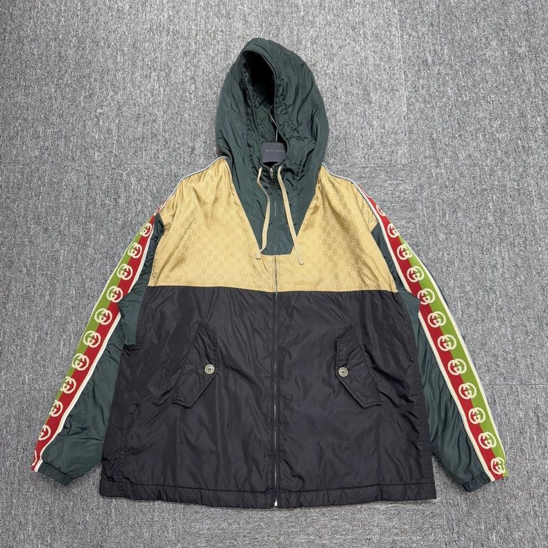 Gucci Gucci Side knitted striped old flower stitching cotton jack Size US S / EU 44-46 / 1 - 1 Thumbnail