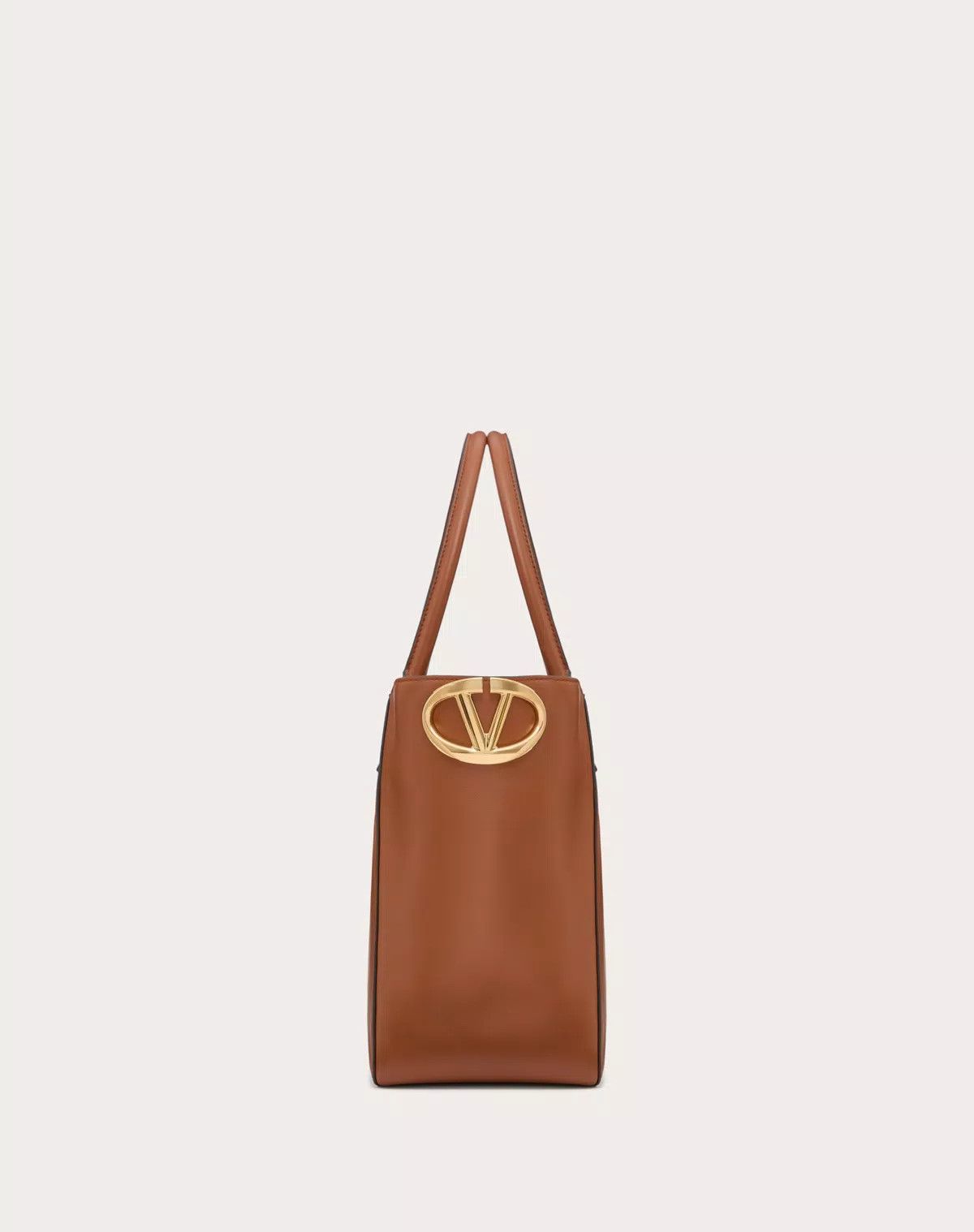 Valentino oc11z0725 Size:OS/Shopping Bag In Nappa Calfskin in Brown Size ONE SIZE - 4 Thumbnail