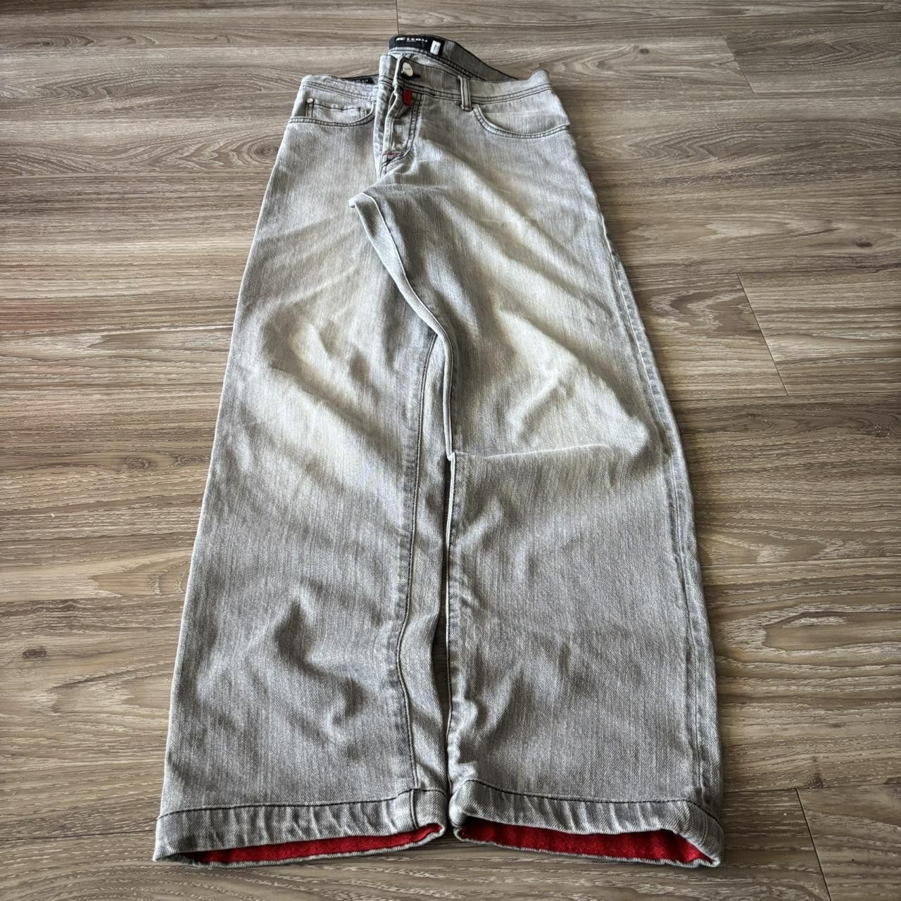 Vintage Crazy Vintage Y2K/2000s Faded Light Grey Grunge Denim Jeans! 31x30 Size US 31 - 3 Thumbnail