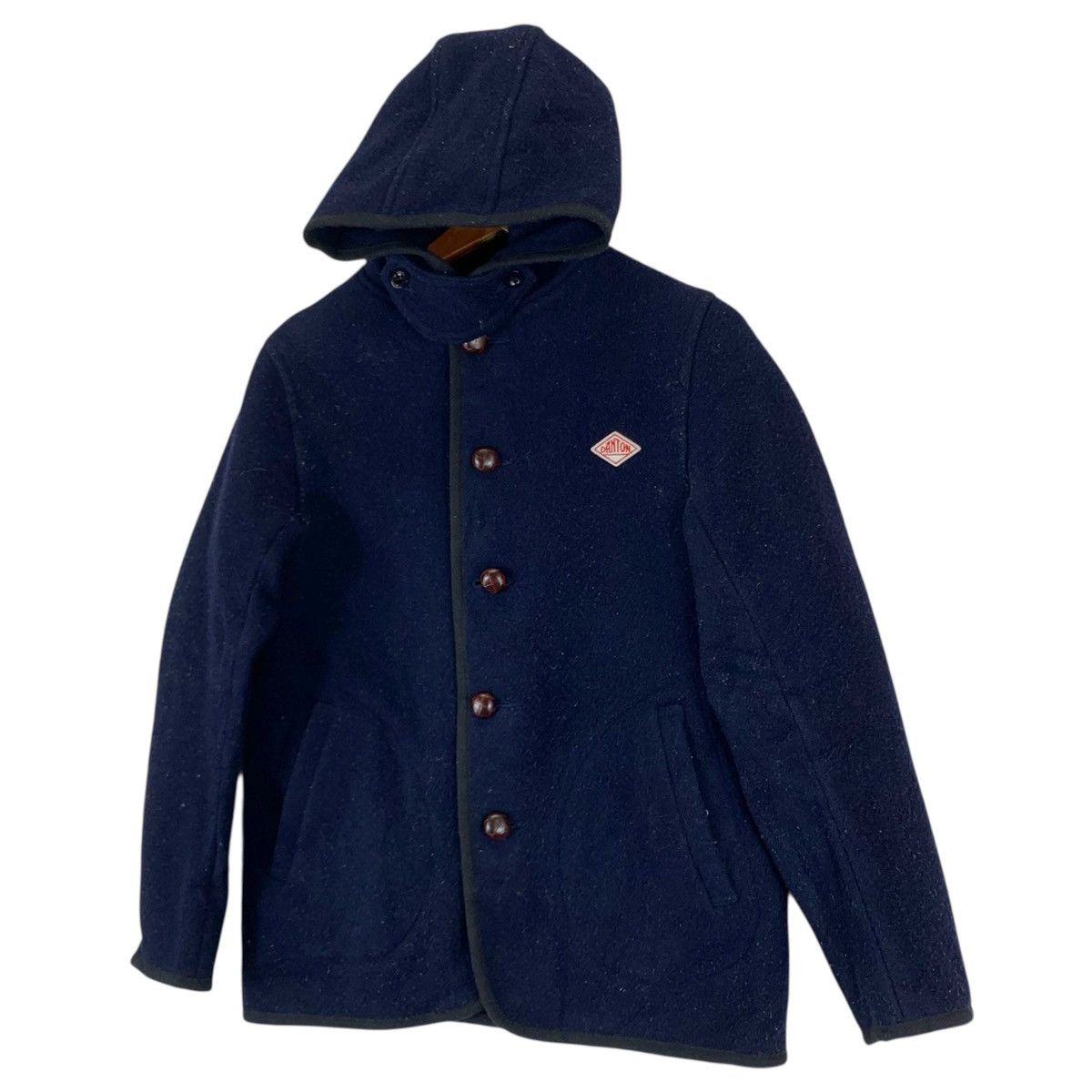 Danton × Japanese Brand × Vintage Vintage Danton Vetements de Travail Wool Hooded Jacket Size US XS / EU 42 / 0 - 3 Thumbnail