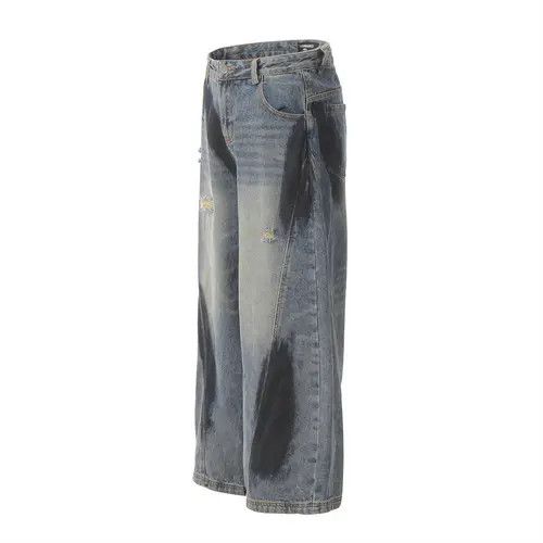 VIBE American men's loose graffiti ripped straight jeans Size US 32 / EU 48 - 8 Thumbnail