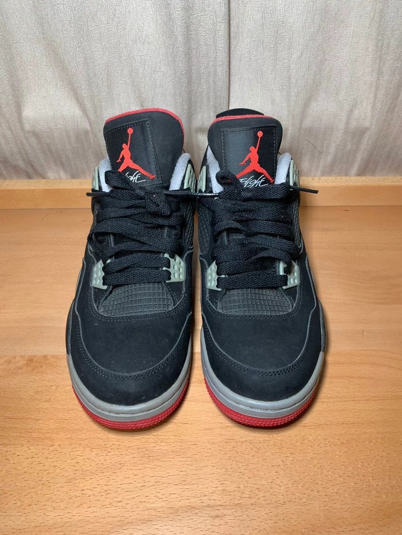 Adidas Adidas Air Jordan AJ4 Bred Basketball Shoes-2507 Size US 12 / EU 45 - 2 Thumbnail
