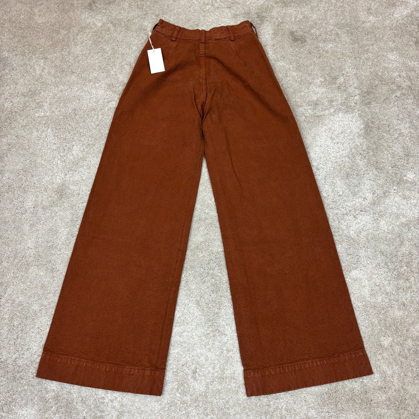 Jesse Kamm NWT Jesse Kamm Sailor Cotton Canvas Pants Women's 0 Boho Size 25" / US 0 / IT 36 - 3 Thumbnail