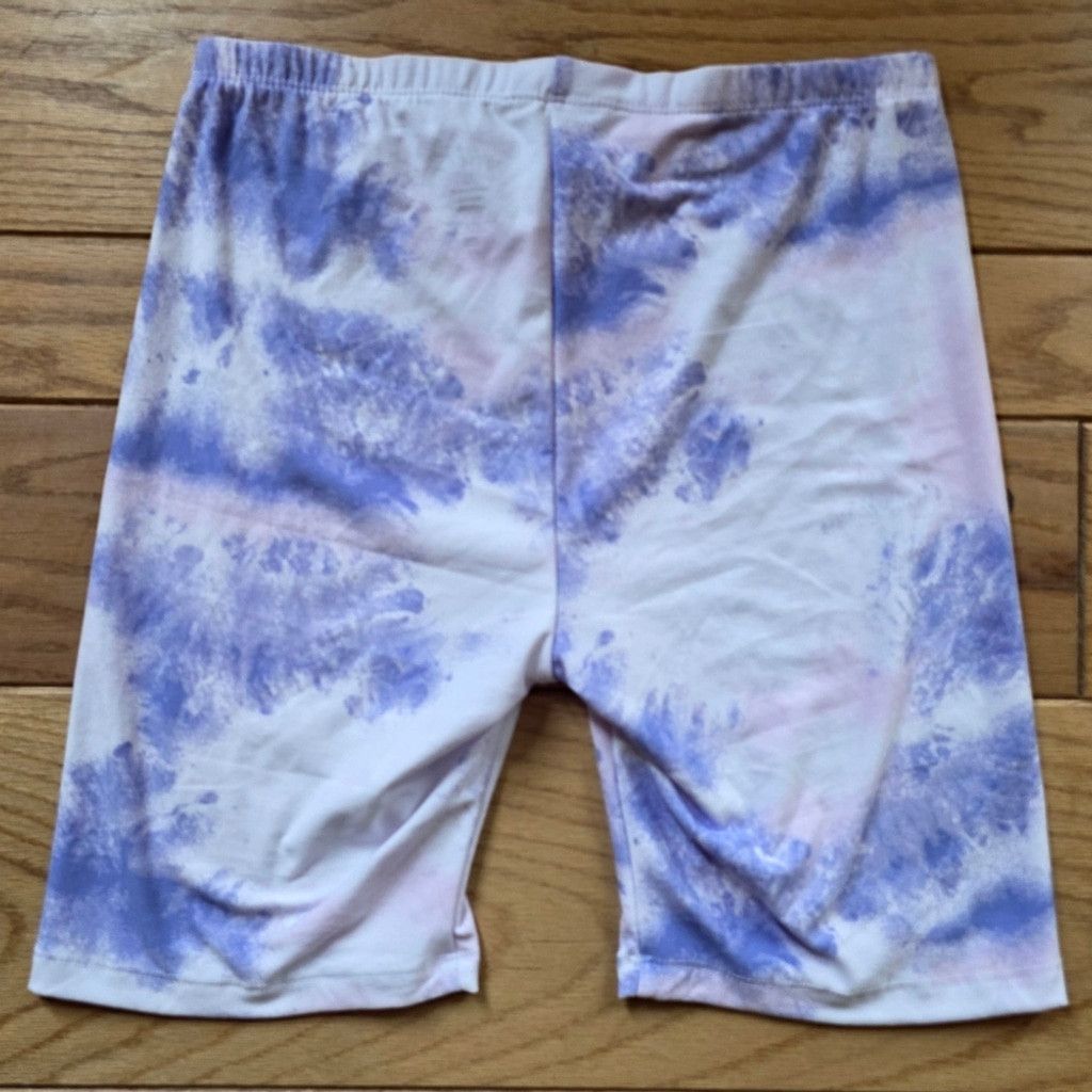 Kohl's Just Be Tie-Dye Purple and White Shorts NWOT Size 26" / US 2 / IT 38 - 3 Thumbnail