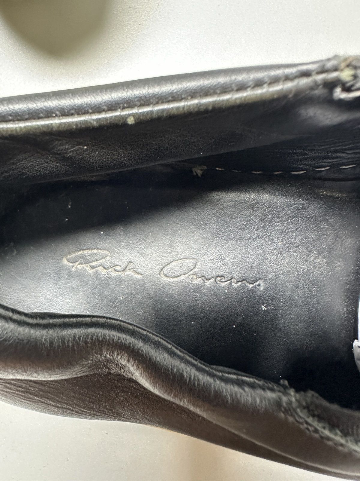Rick Owens Rick Owens — Leather Slip on Size US 7 / IT 37 - 8 Thumbnail