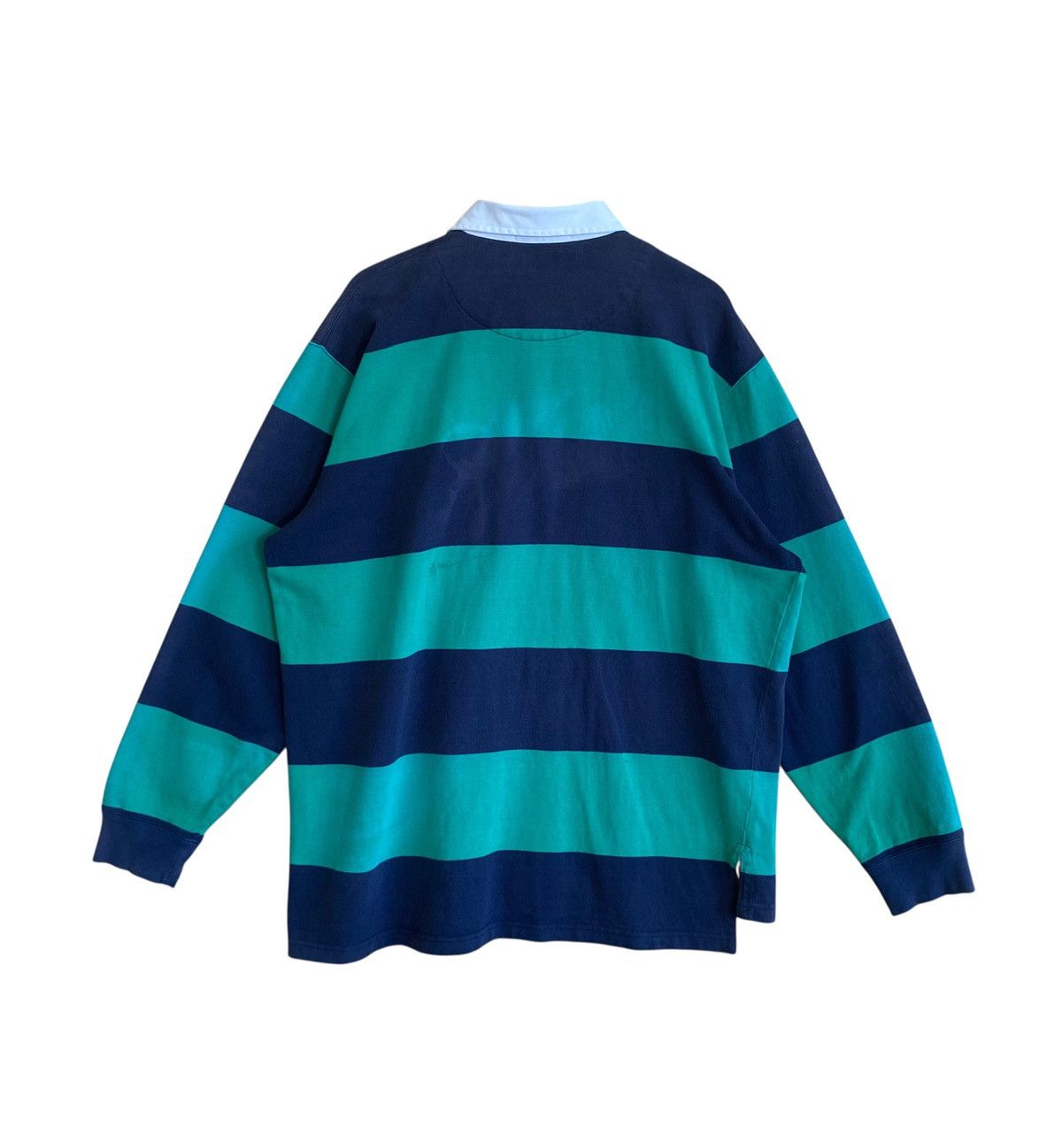 Polo Ralph Lauren Very Rare Vintage Polo Ralph Lauren Stripe Rugby Shirt 1990s Size US XL / EU 56 / 4 - 2 Thumbnail