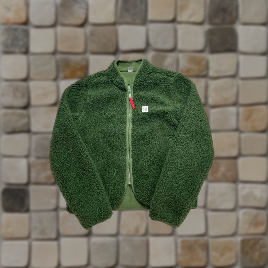 Topo Designs Topo Design Jacket Womens Small Green Reversible Fleece Full Zip Size S / US 4 / IT 40 - 1 Thumbnail