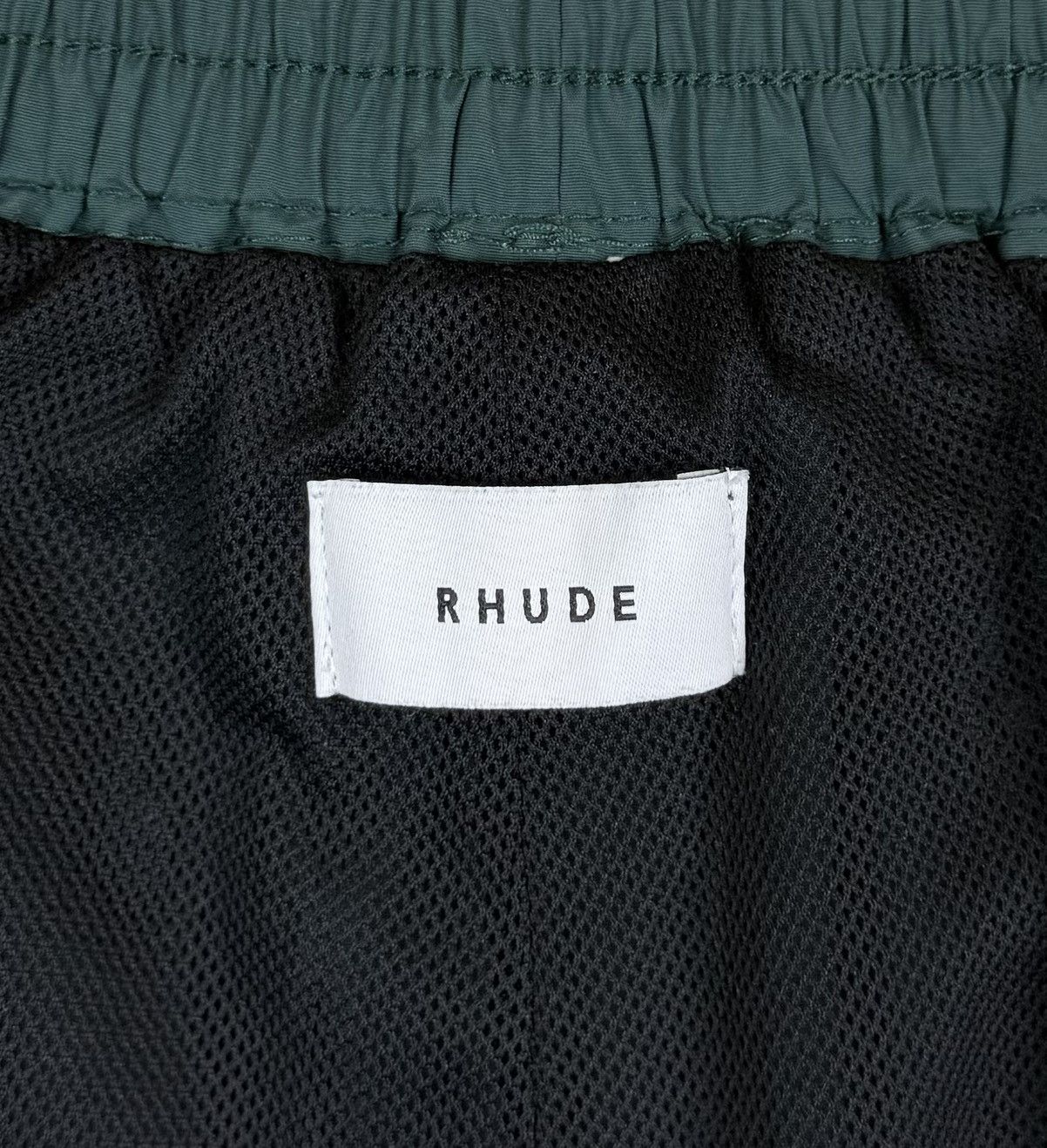 Rhude Rhude Logo Print Drawstring Shorts Men’s Size L Green Top Size US 33 - 9 Thumbnail