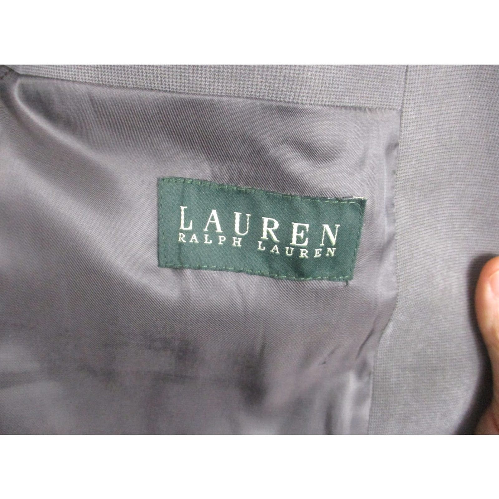 Ralph Lauren Lauren Ralph Lauren Blazer Mens 38R Gray Sport Coat Jacket Two Button Size 38R - 3 Thumbnail
