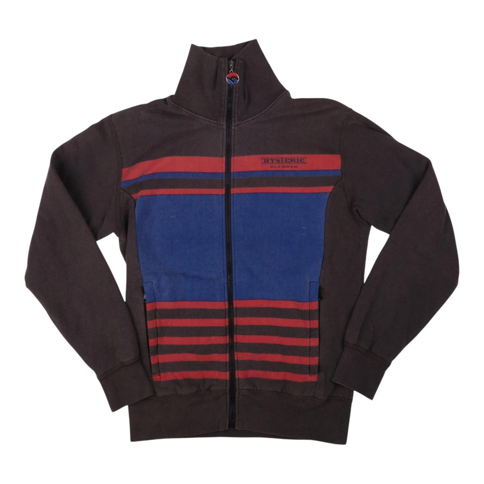 Hysteric Glamour Hysteric Glamour Blue & Red Striped Zip Up Jacket Size ONE SIZE - 1 Preview