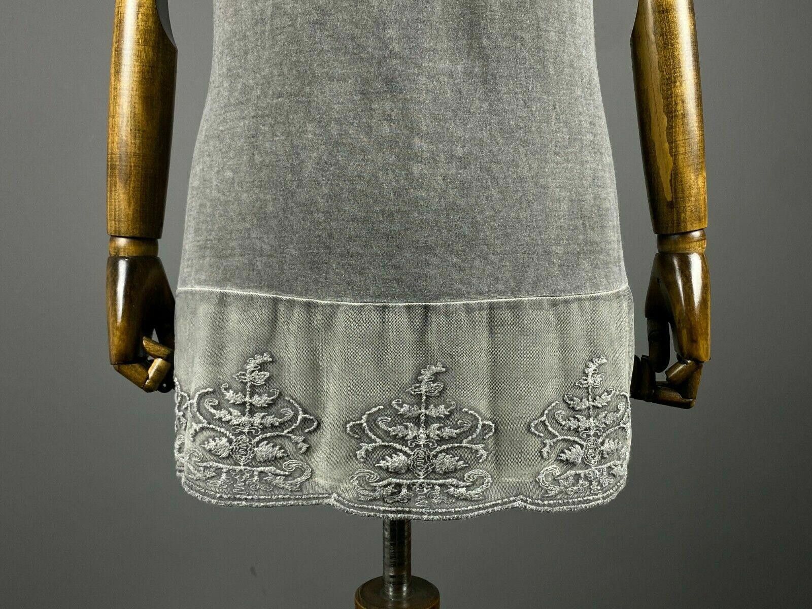 Bottega Veneta Bottega by Elisa Cavaletti Grey Designed Tunic Dress M Size M / US 6-8 / IT 42-44 - 7 Thumbnail
