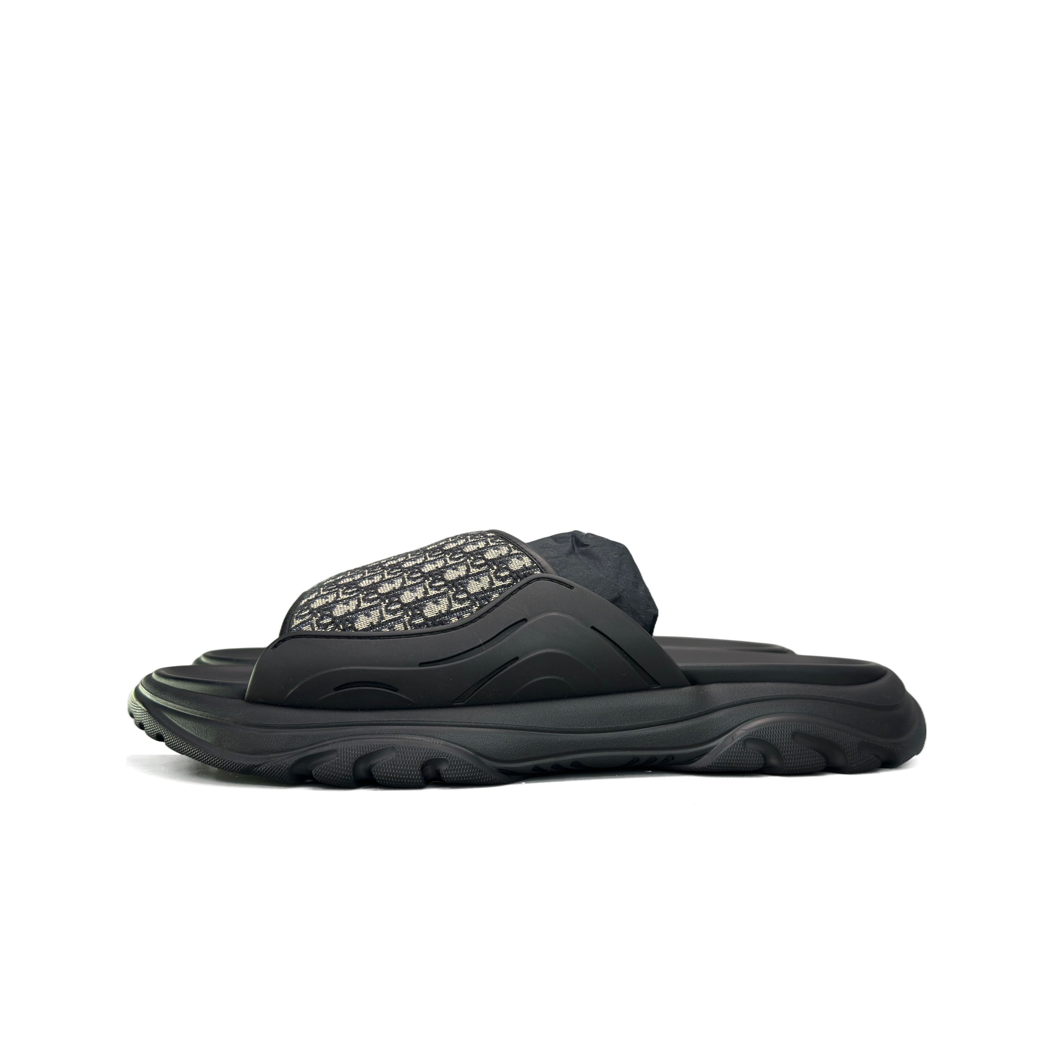 Dior Dior H-Town Oblique Slides Size 11 Size US 11 / EU 44 - 1 Thumbnail