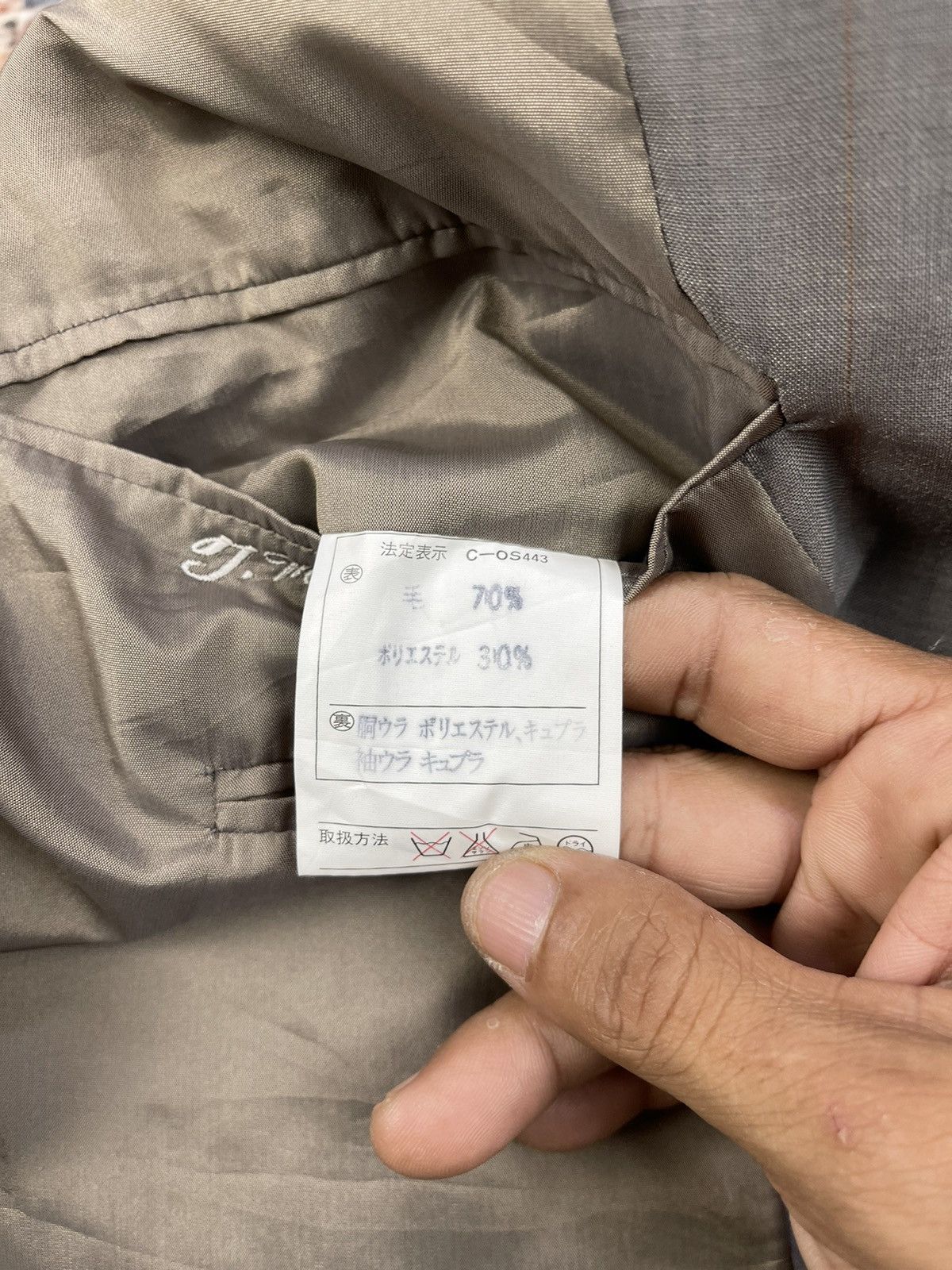 Balenciaga Balenciaga Paris Checked Gray Single Breasted Suit Blazer Size US S / EU 44-46 / 1 - 14 Thumbnail