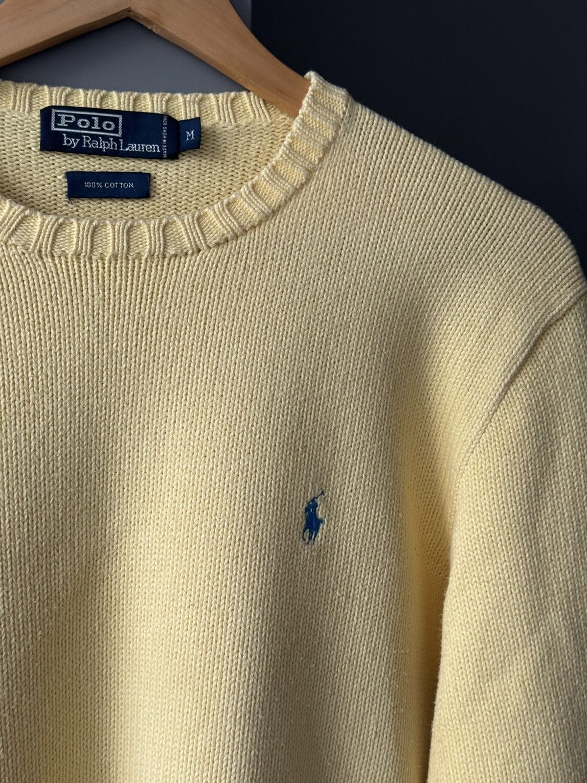 Polo Ralph Lauren Vintage Polo Ralph Lauren Yellow Knit Sweater Size US XL / EU 56 / 4 - 4 Thumbnail