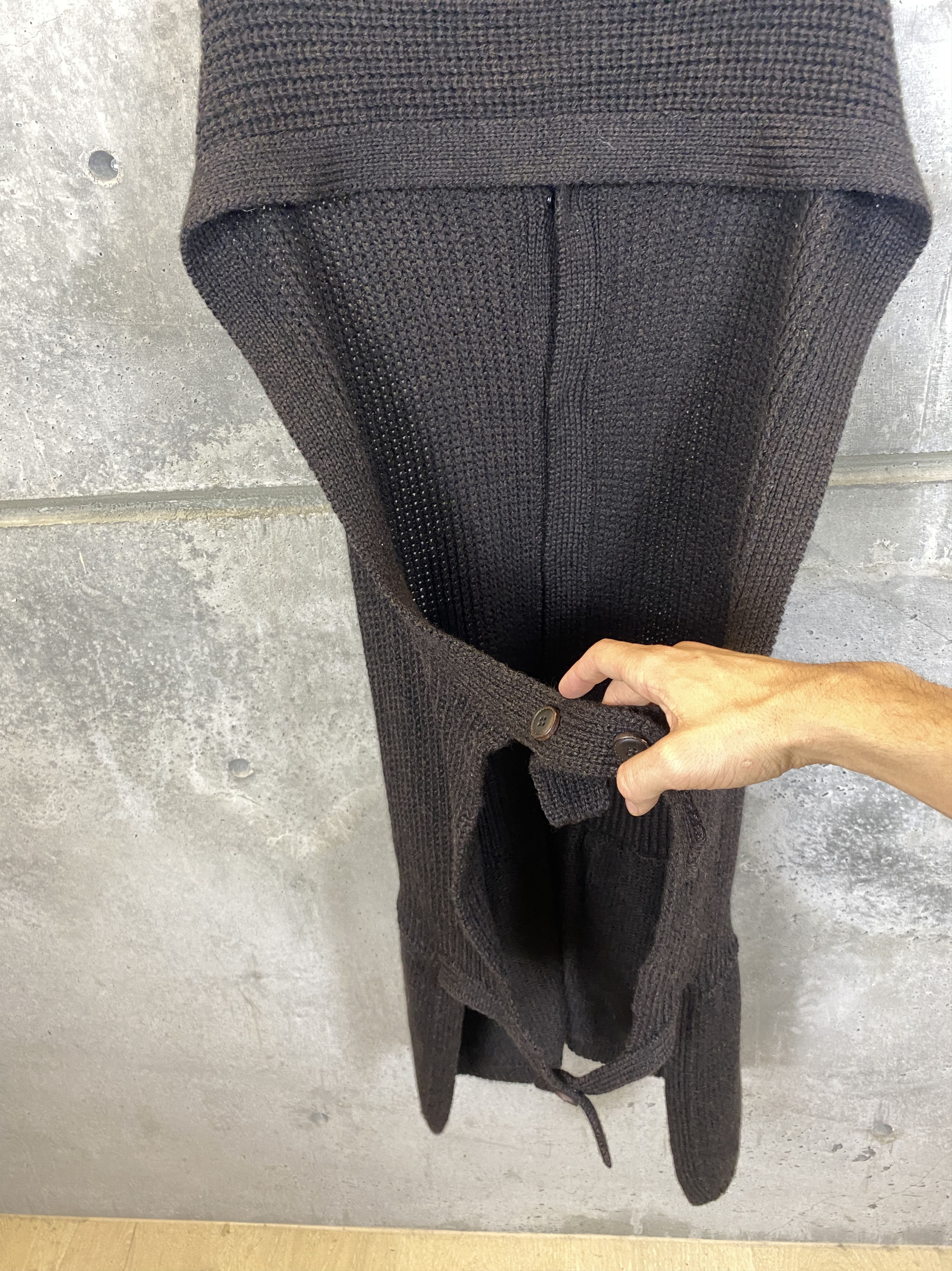 Yohji Yamamoto Y'S YOHJI YAMAMOTO WOOL KNIT SWEATER JACKET SIZE MEDIUM Size US M / EU 48-50 / 2 - 6 Thumbnail