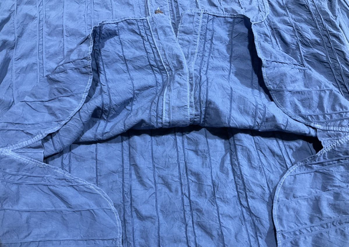 Issey Miyake 🔥Vintage Issey Miyake Plantation Pleats Wrinkled Shirt Size US XL / EU 56 / 4 - 10 Thumbnail