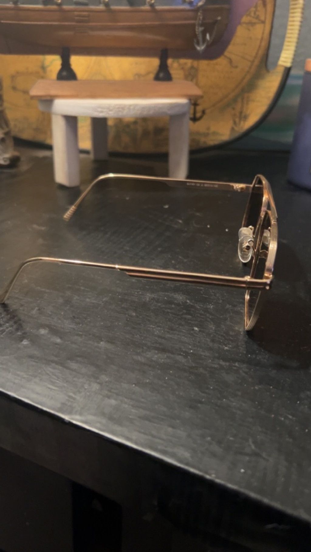 Other Women's Unbranded Gold Brown Aviator Sunglasses One Size Size ONE SIZE - 3 Thumbnail
